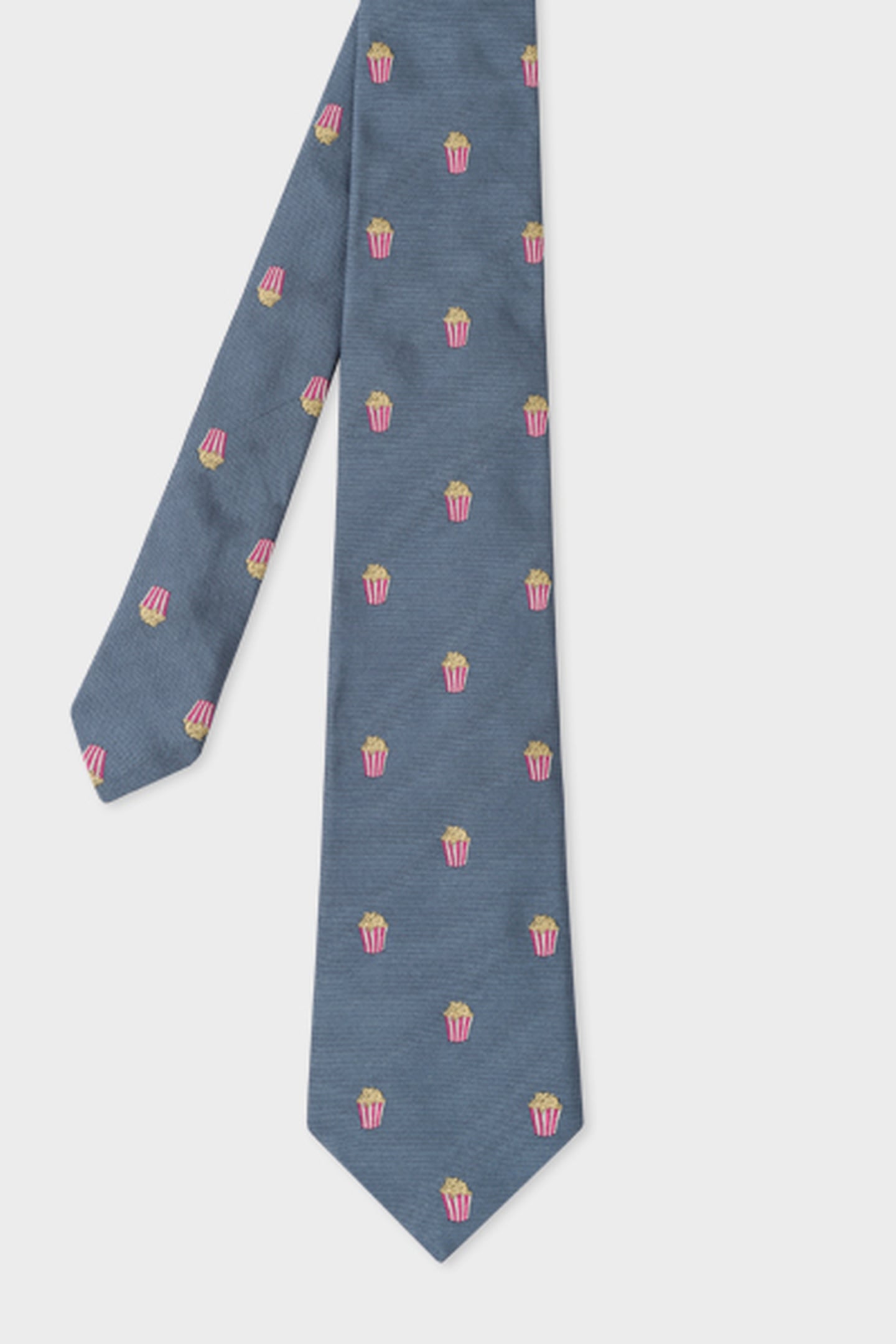 MEN TIE POPCORN LIGHT BLUE 5