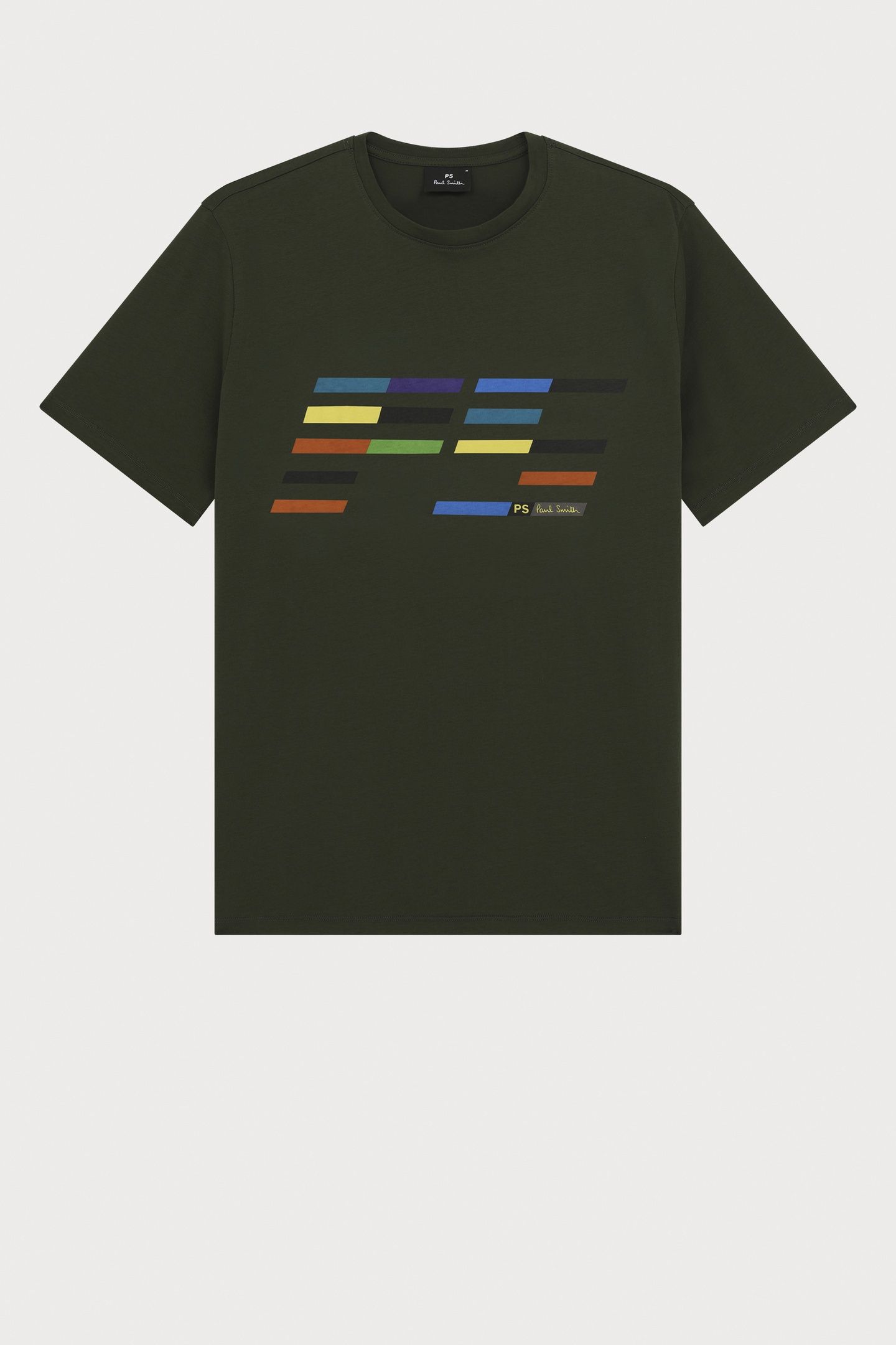MENS REG FIT SS TSHIRT PS SLANT LOGO BOTTLE GREEN 6