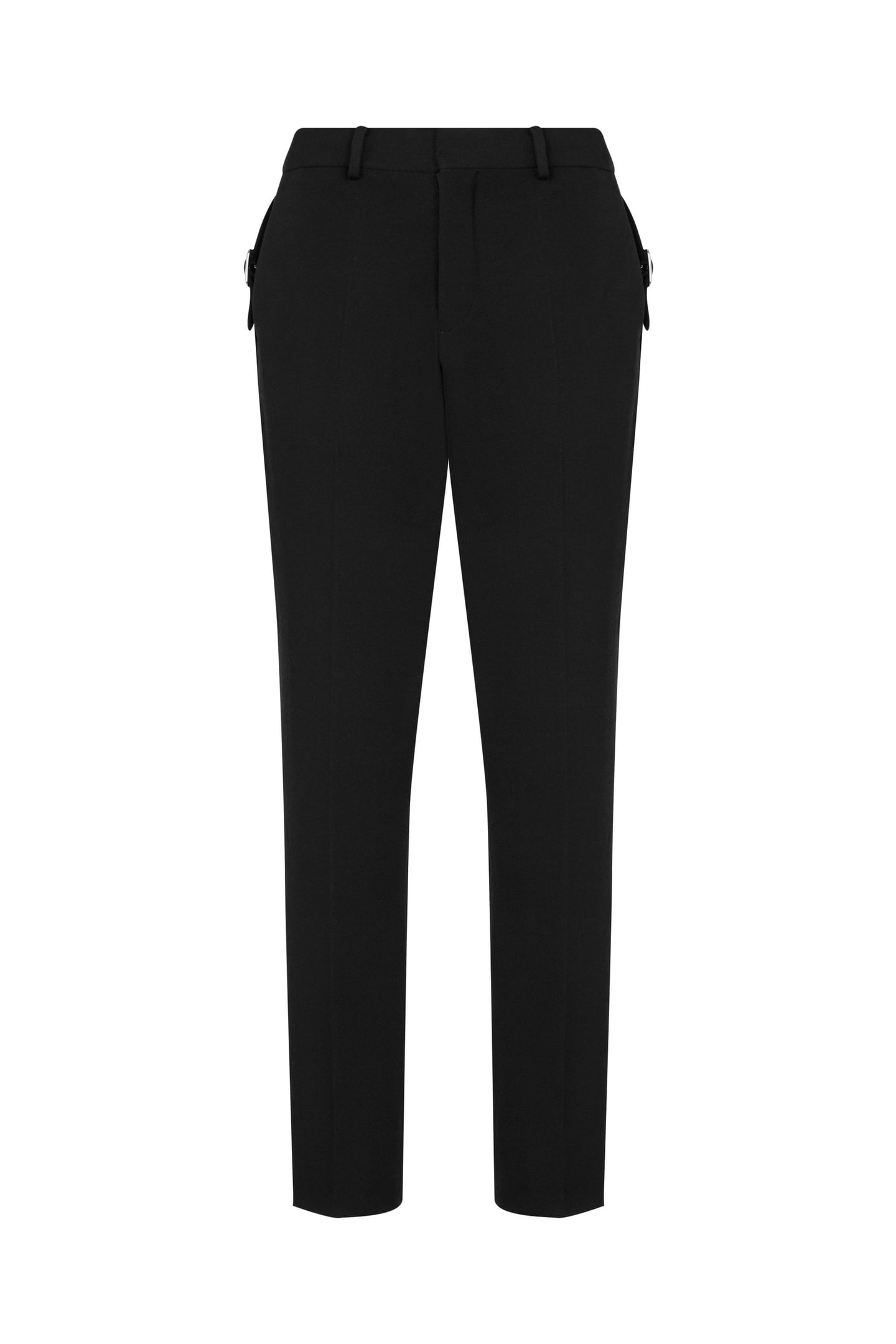 GRAIN DE POUDRE WOOL TROUSERS BLACK 3