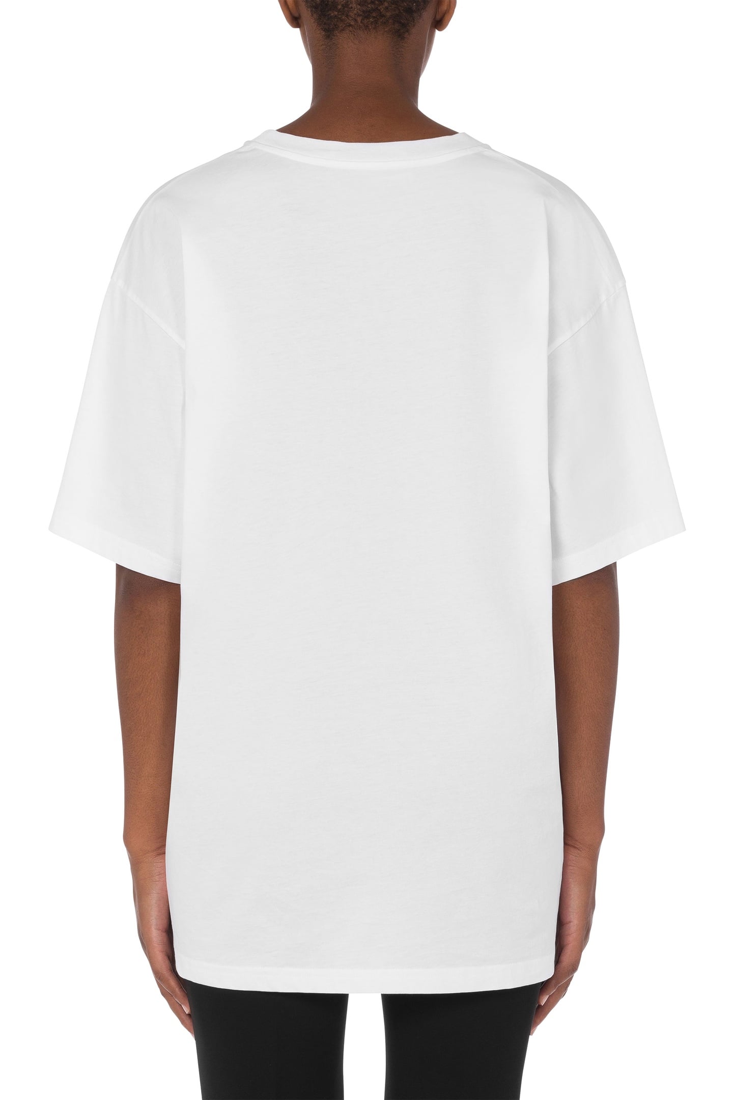 ORGANIC JERSEY CROCHET LOGO T-SHIRT WHITE 2