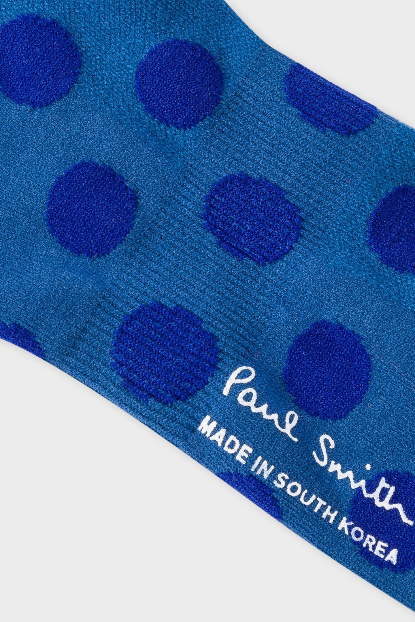 MEN CYCLE SOCK POLKA LONG LEG NAVY 4