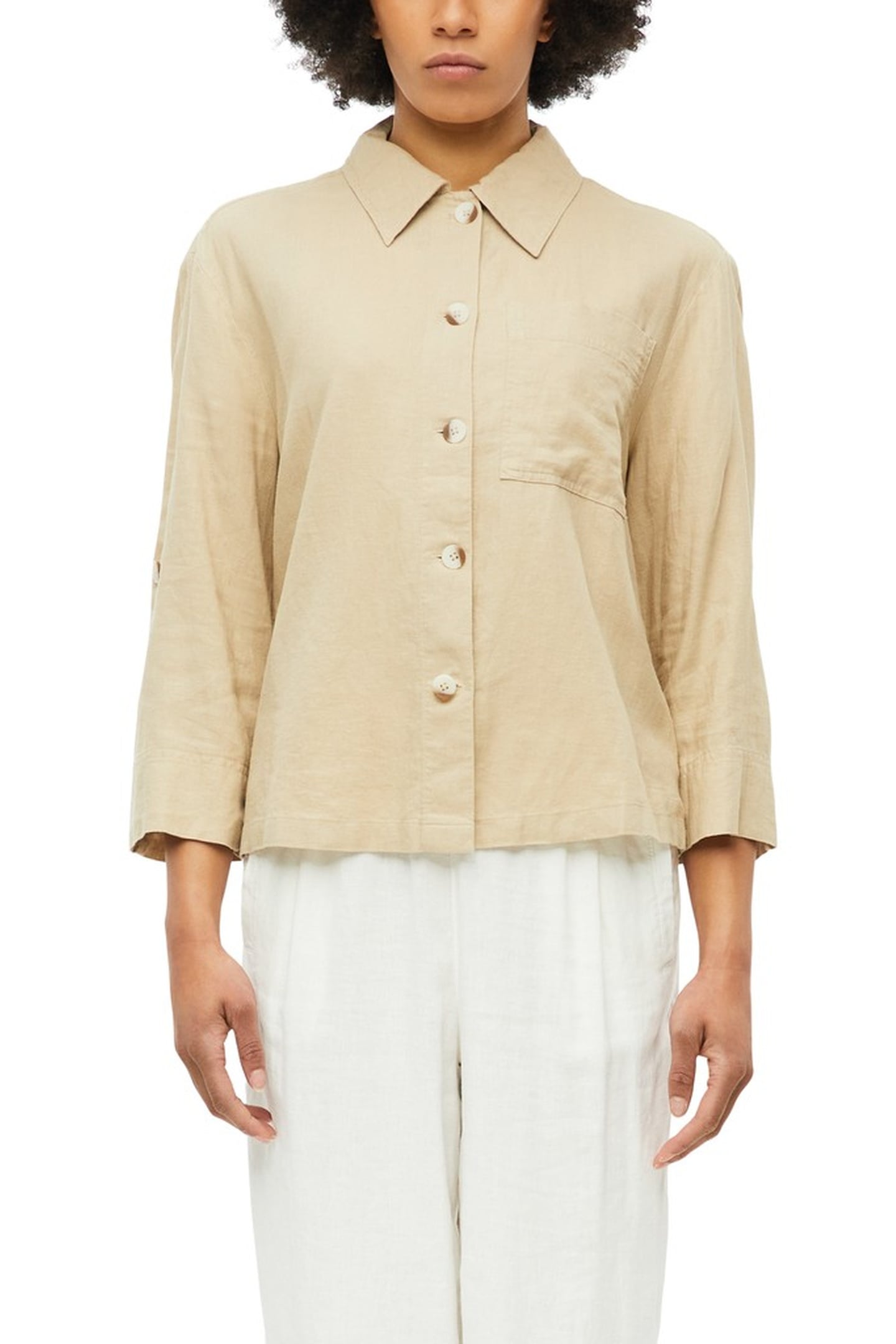 S.OLIVER BLOUSES BEIGE 2