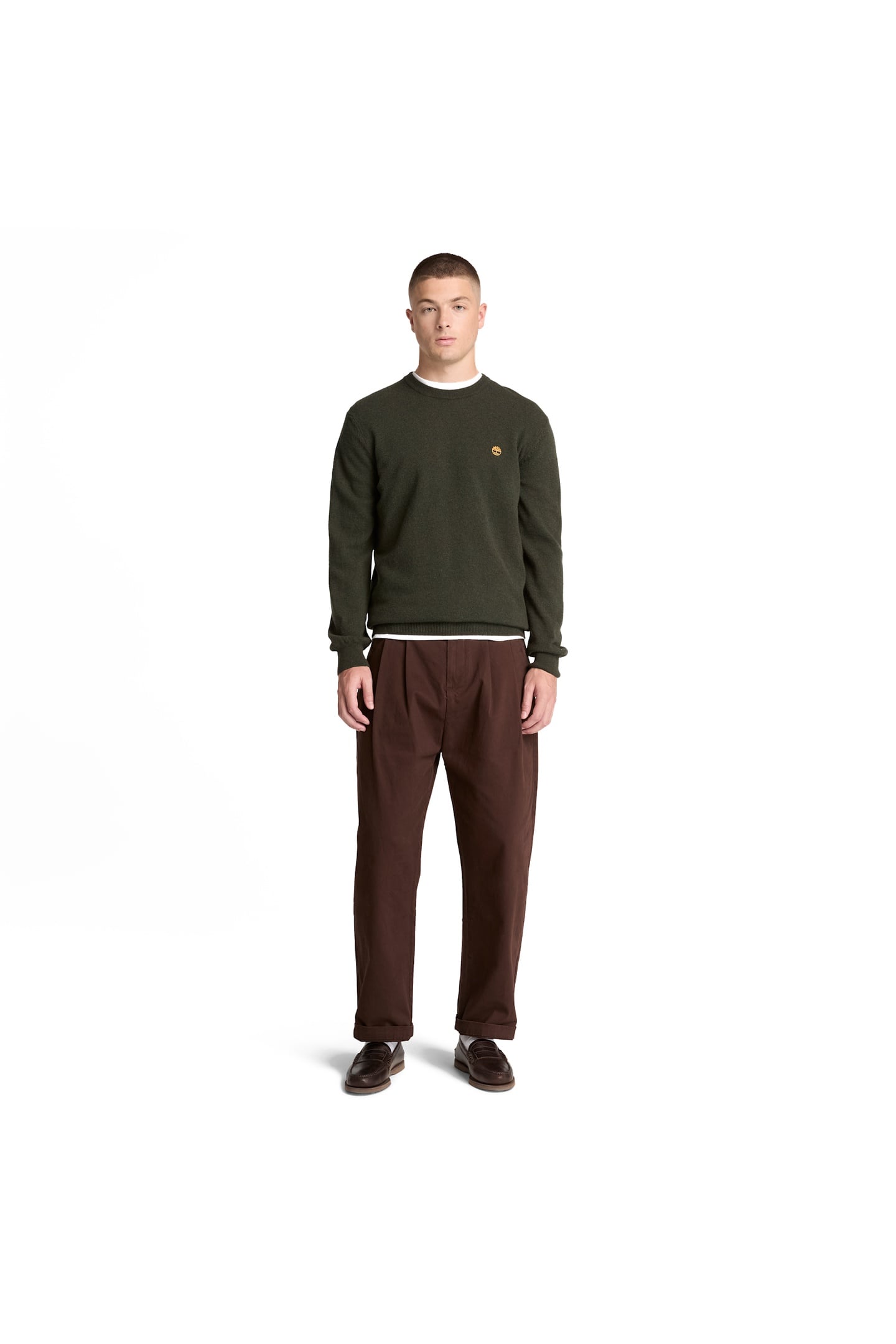 JAFFREY WOOL CREWNECK SWEATER DUFFEL BAG HEATHERE 3