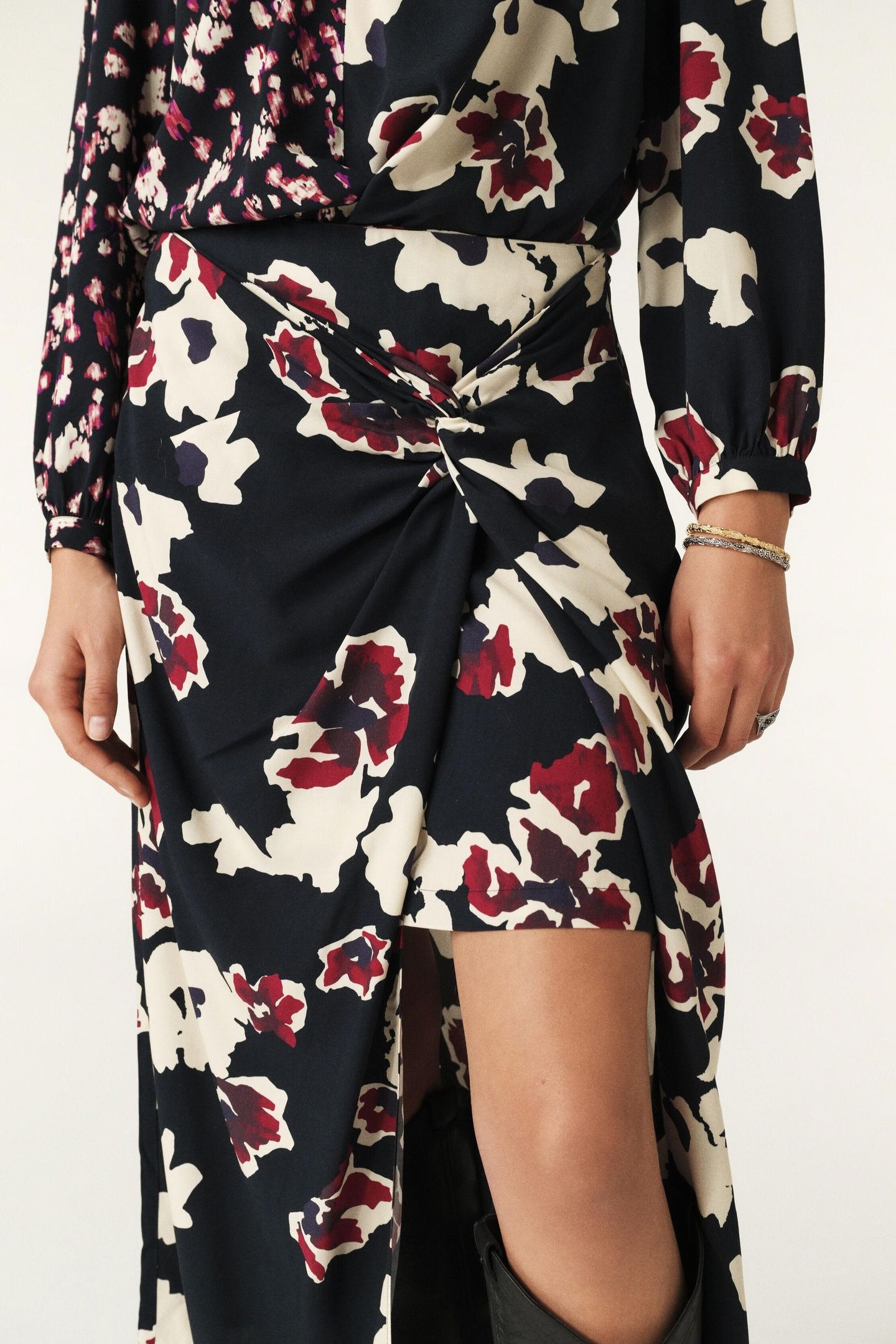 MID-LENGTH SKIRT BORDEAUX 5