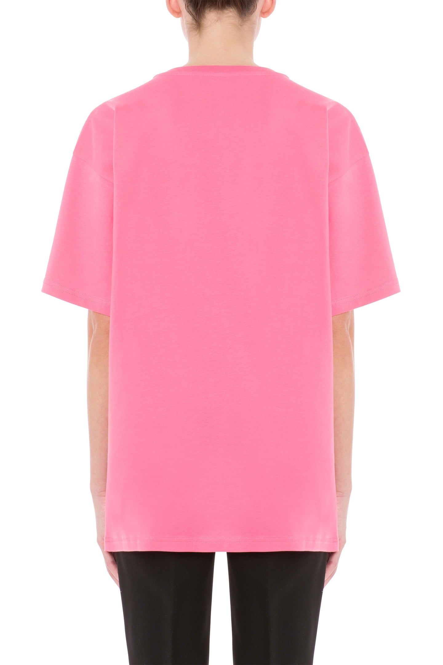 MOSCHINO TEDDY BEAR ORGANIC JERSEY T-SHIRT PINK 2