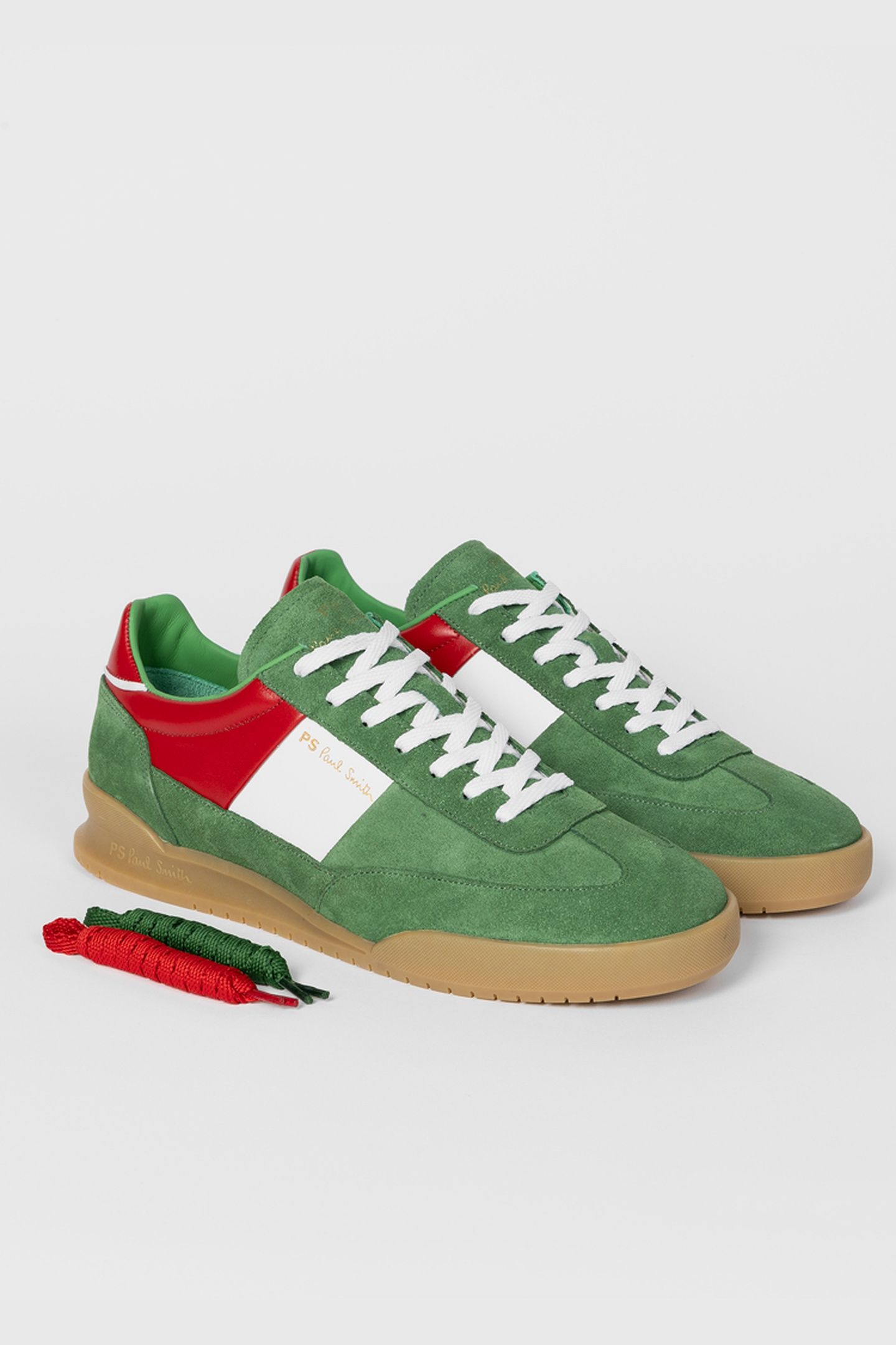 MENS SHOE DOVER ITALY FLAG GREEN 2