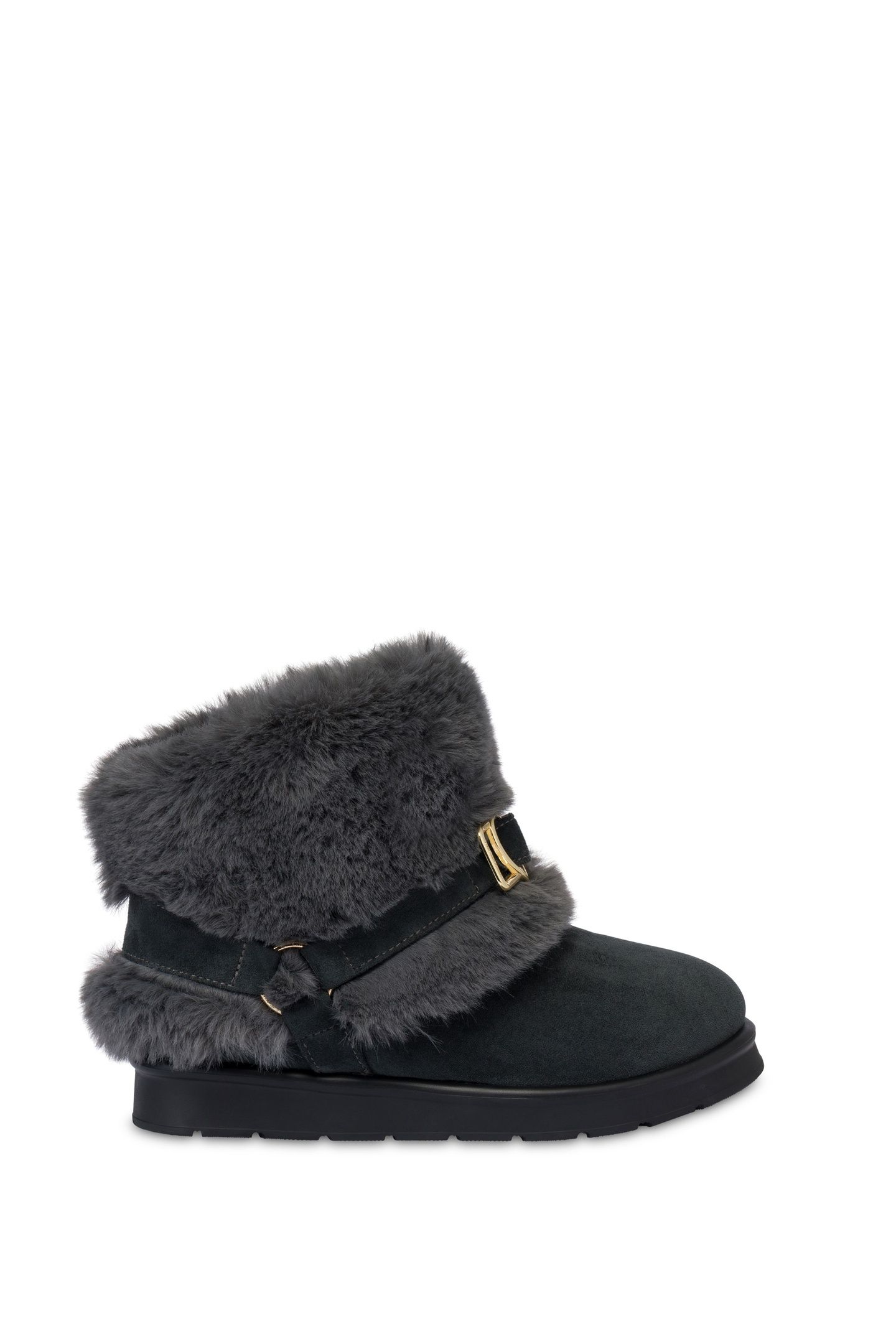 SOFT FABRIC ANKLE BOOTS GREY 1