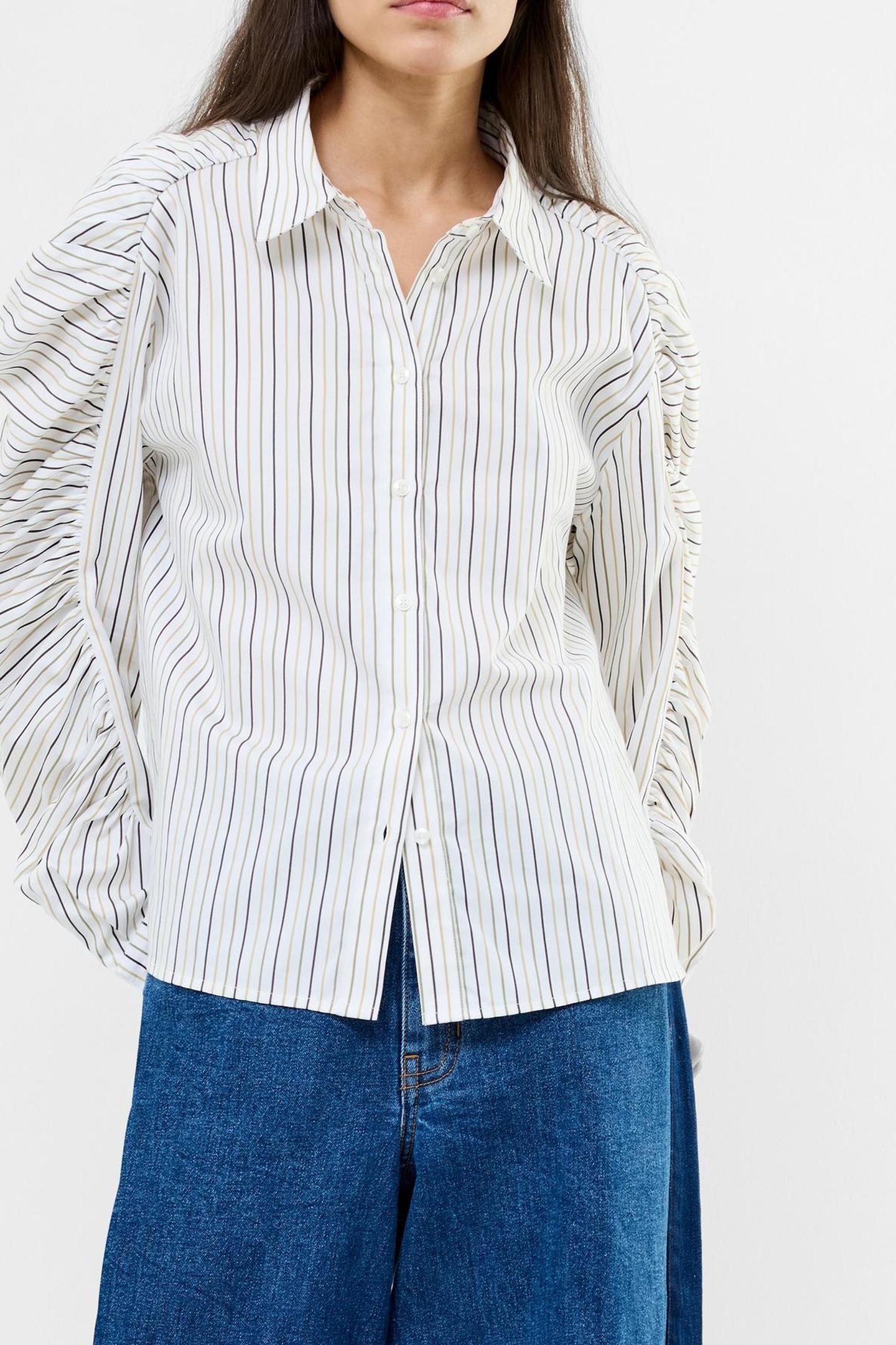 CAMBRIA STRIPE COTTON LW/KHAKI MULTI 2