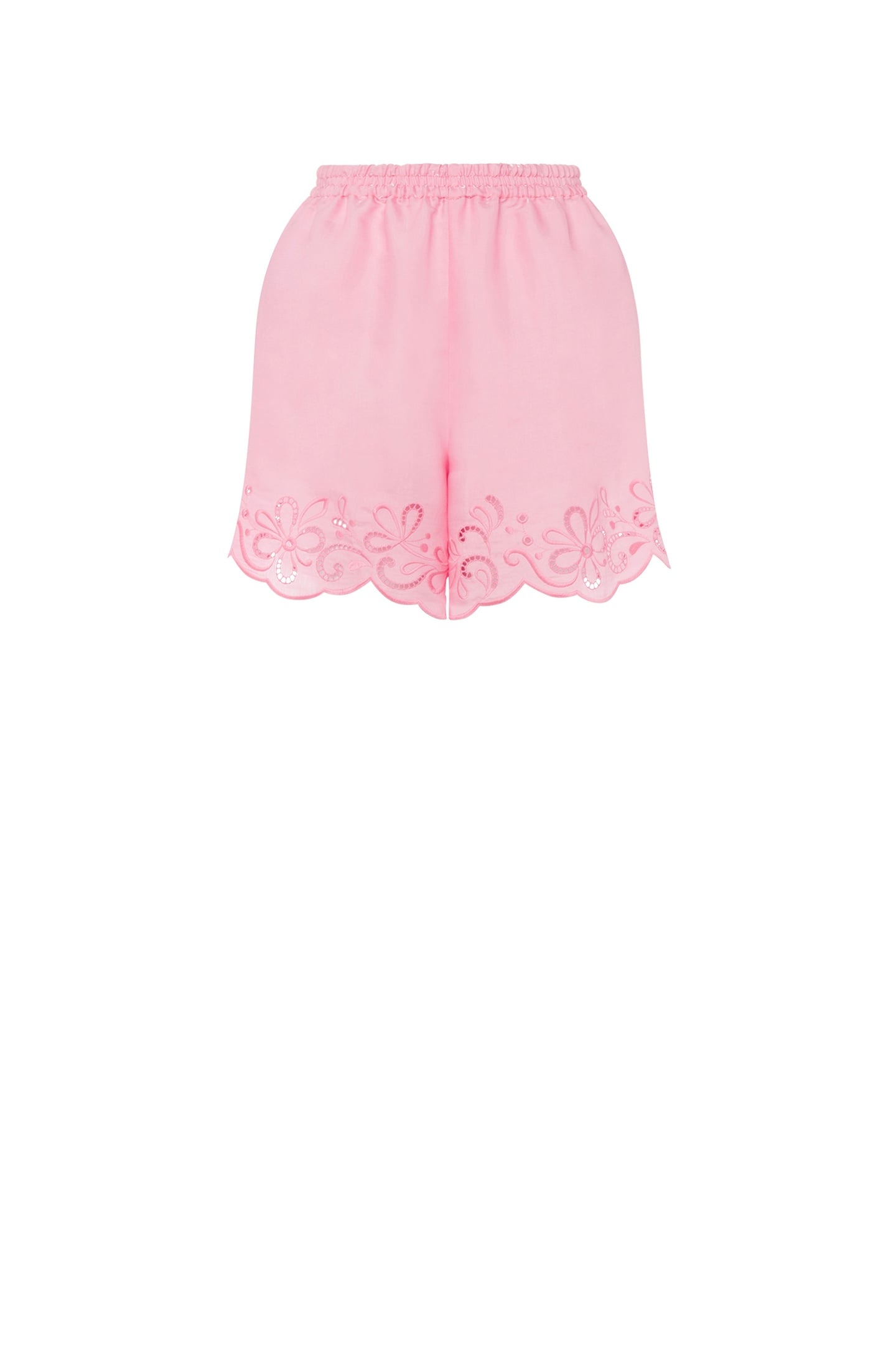 AJOUR NYLON AND VISCOSE SHORTS PINK 3
