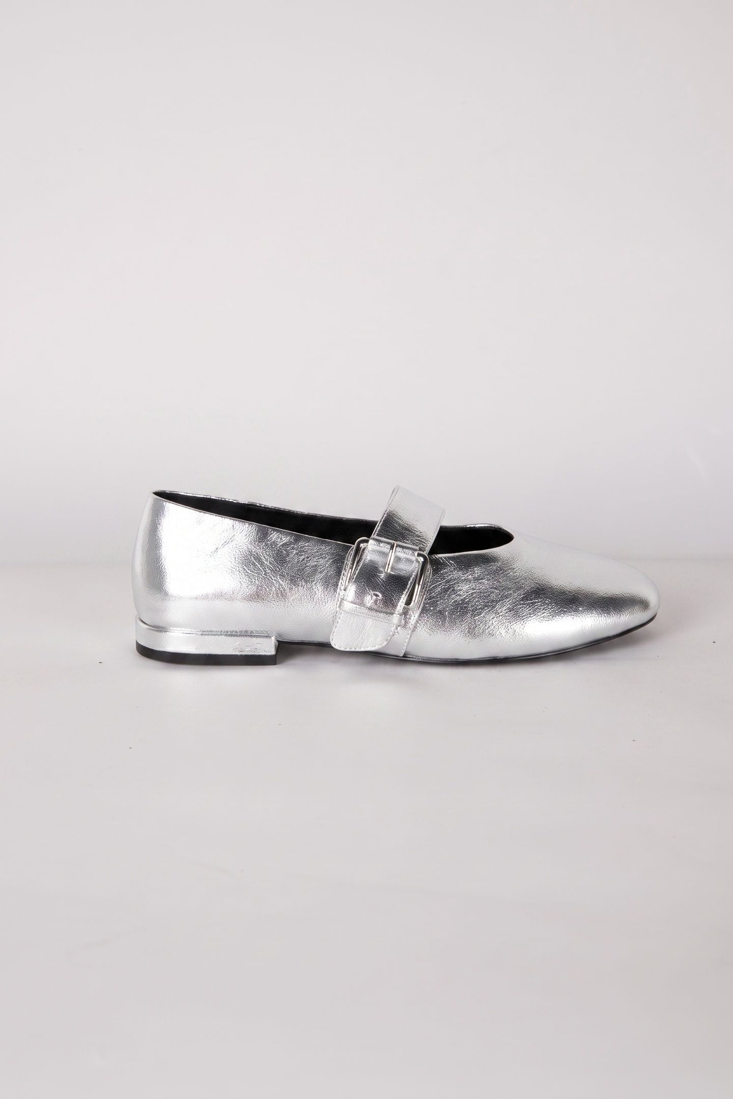 ALESSA CROSS STRAP BALLERINA SILVER 1