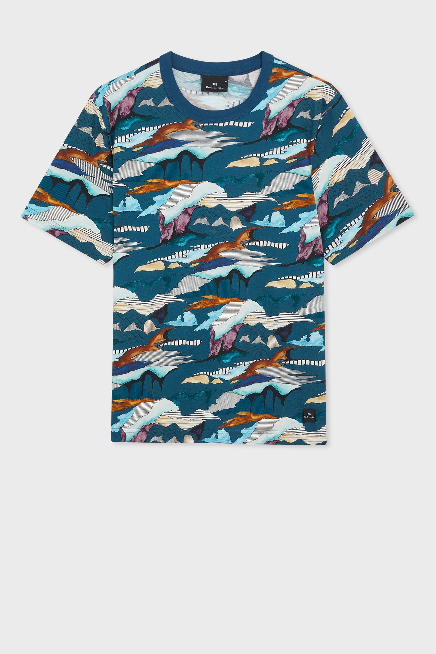 MENS SS T SHIRT PLAINS INKY BLUE 2