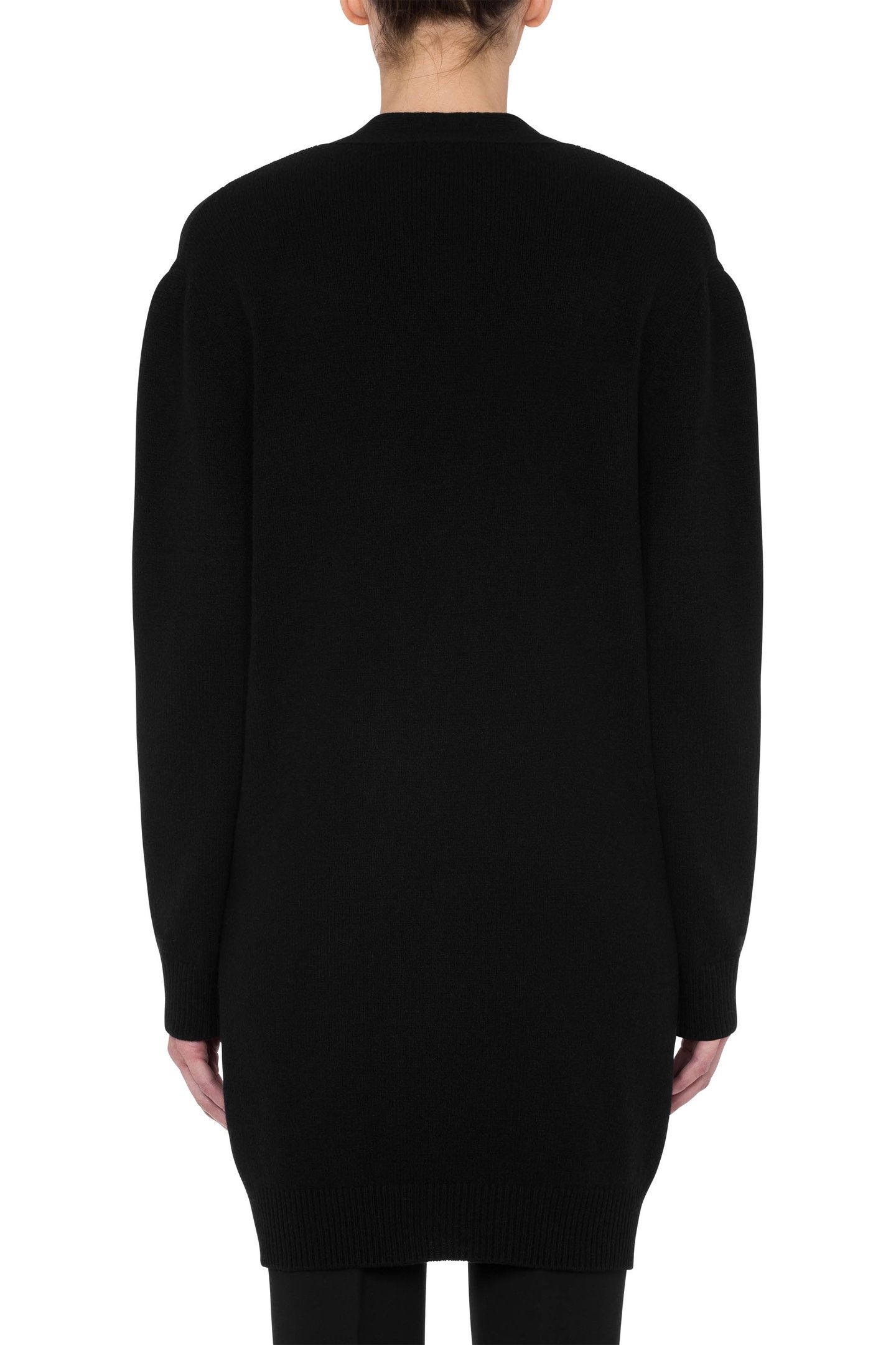 BONDAGE BUCKLE LONG CARDIGAN BLACK 2