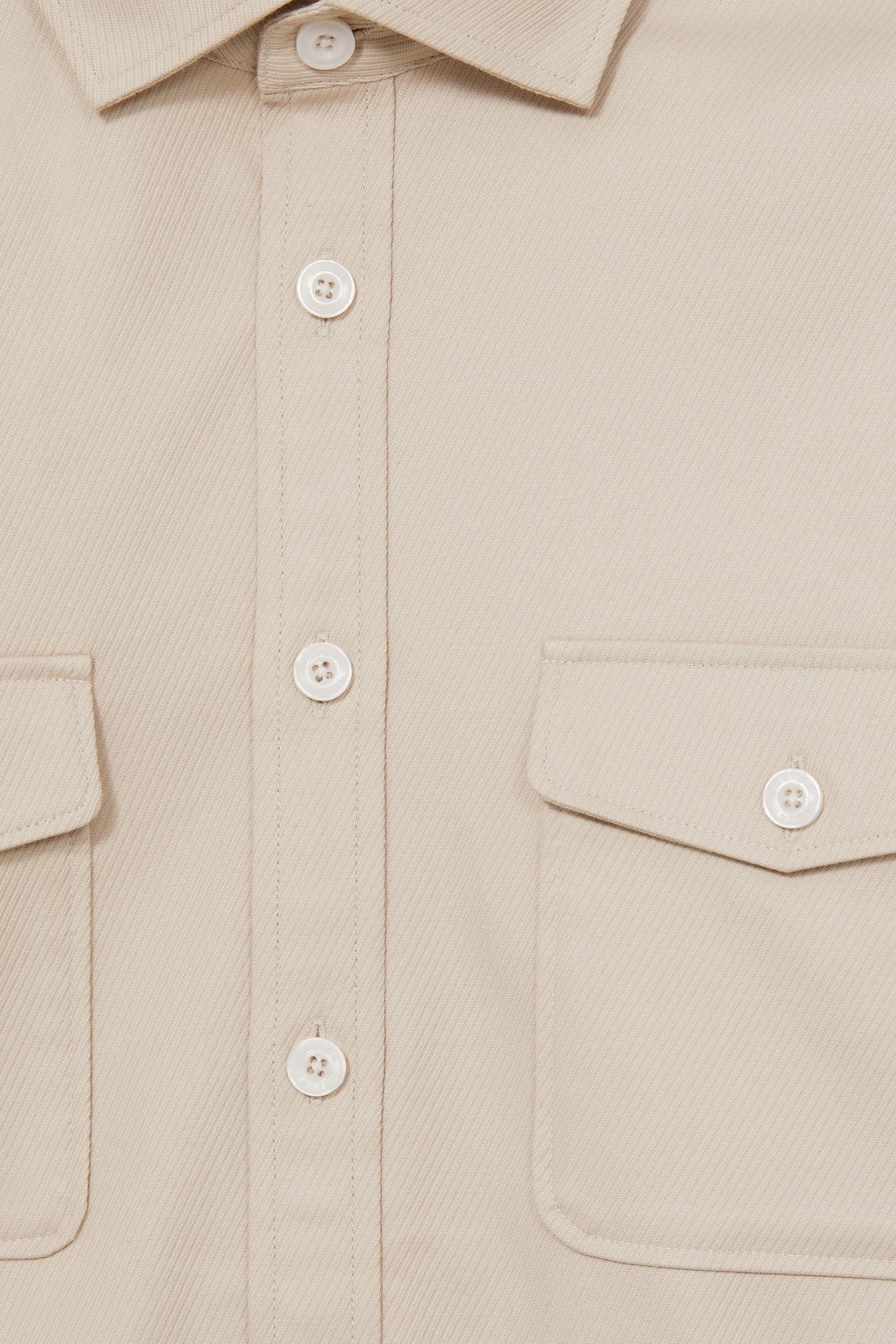 LS TWIN POCKET TEXTURED OVERSHIRT STONE 6