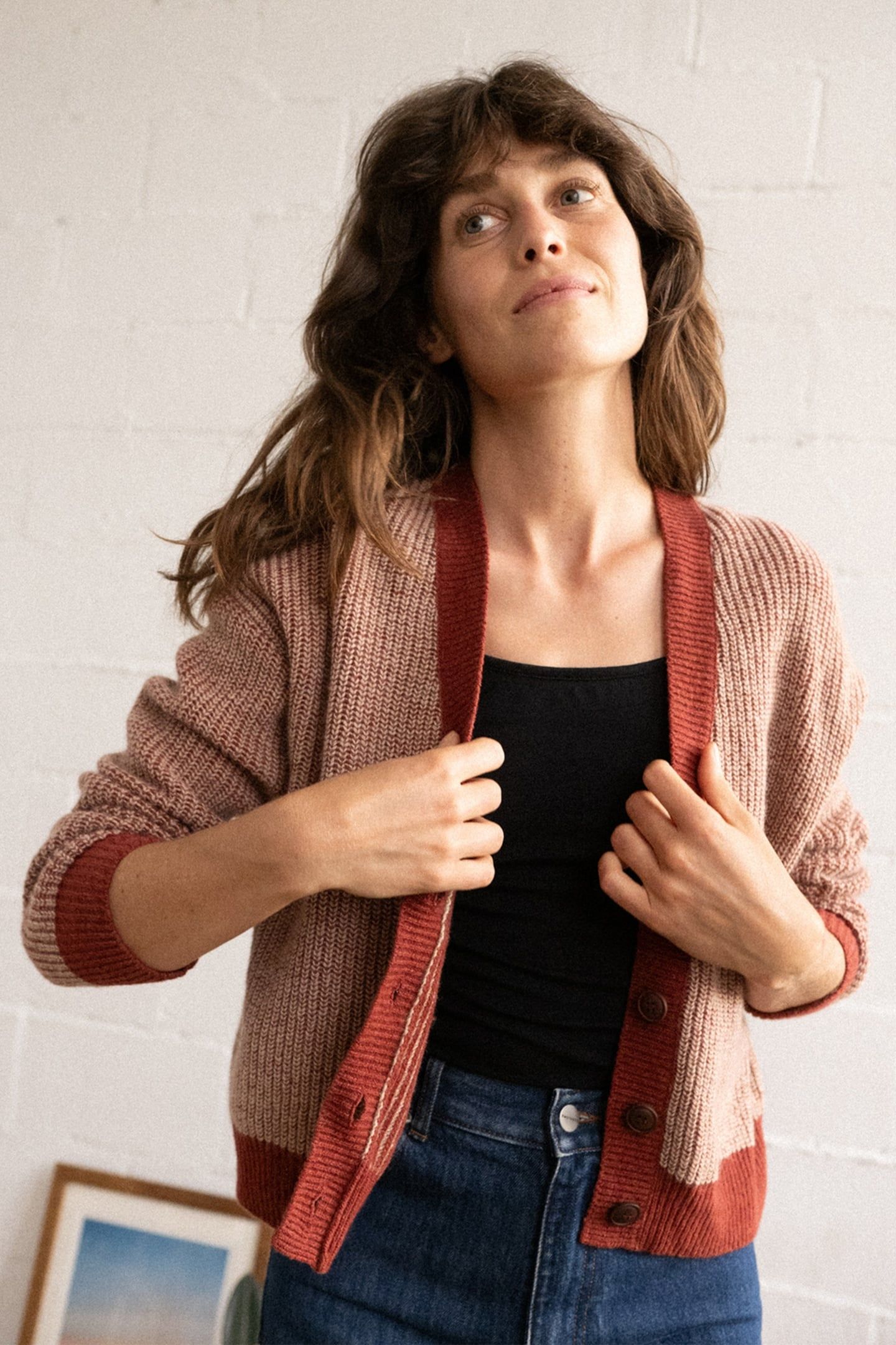 FILICUDI KNIT BICOLOUR SMOKE RED 6