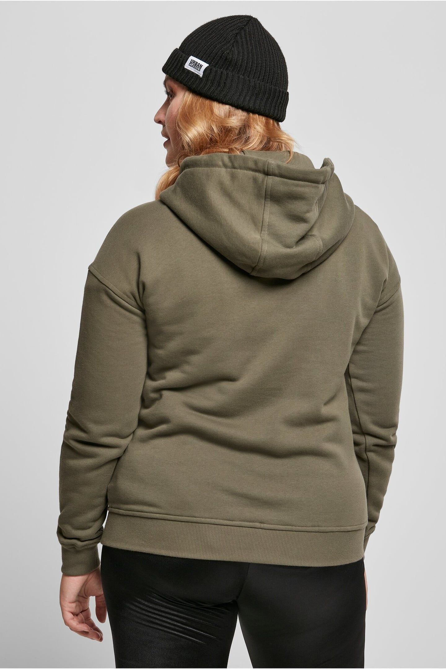 LADIES ESSENTIALS HOODY OLIVE 2