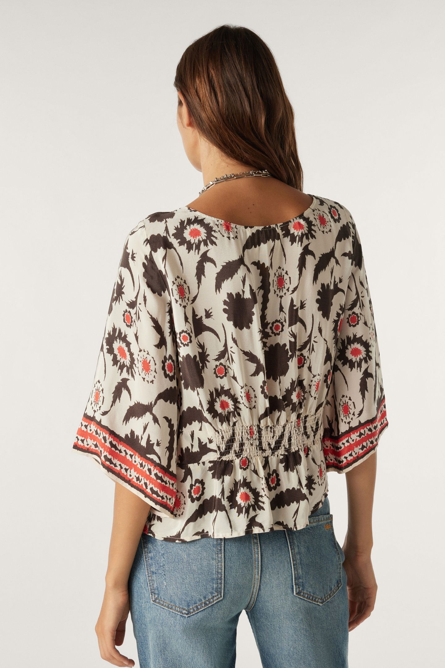 SHORT SLEEVES TOP ECRU 2