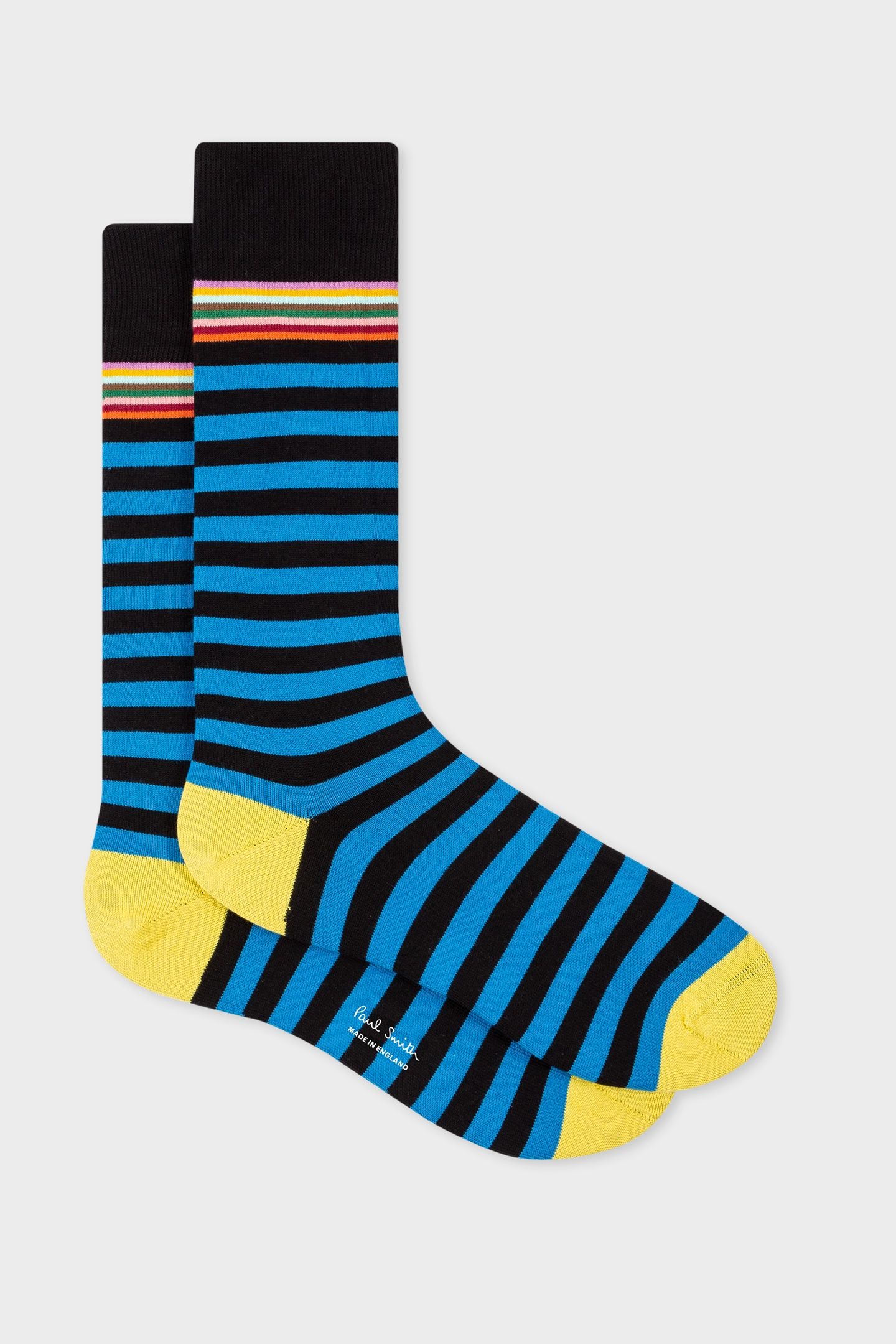 MEN SOCK TWO STRIPE BLACK 5