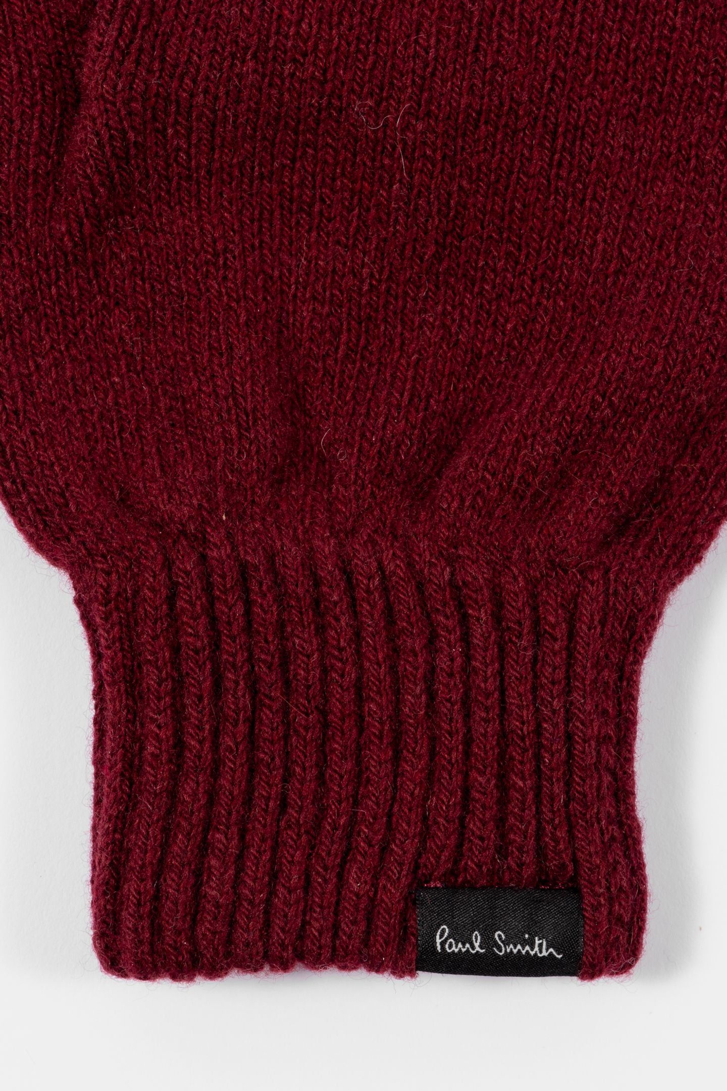 MEN GLOVE CASHMERE SSNL BURGUNDY/ BORDE 3