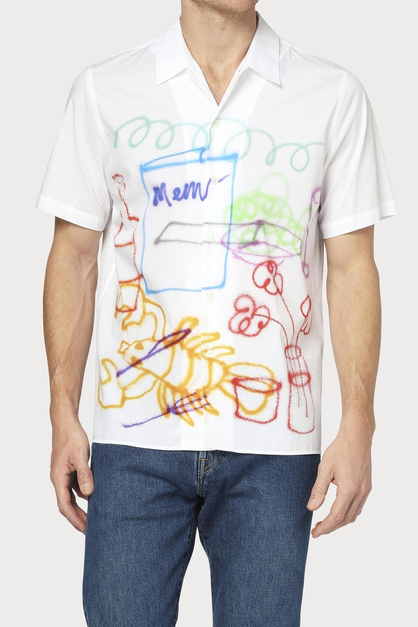MENS SS CASUAL FIT SHIRT WHITE 1