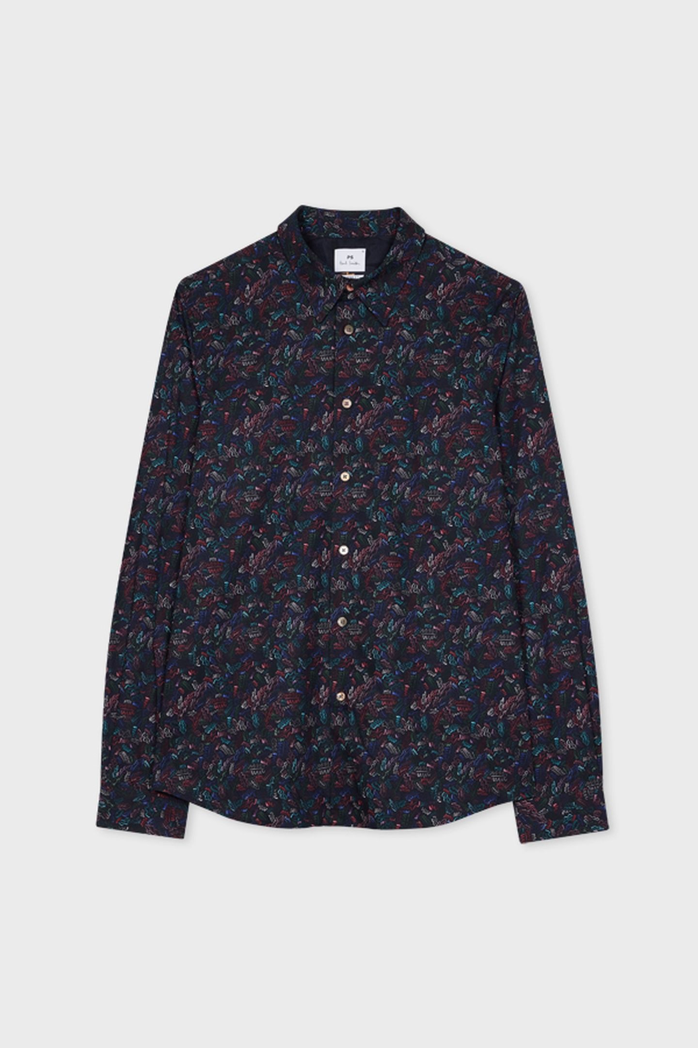 MENS LS TAILORED FIT SHIRT BLACK 2