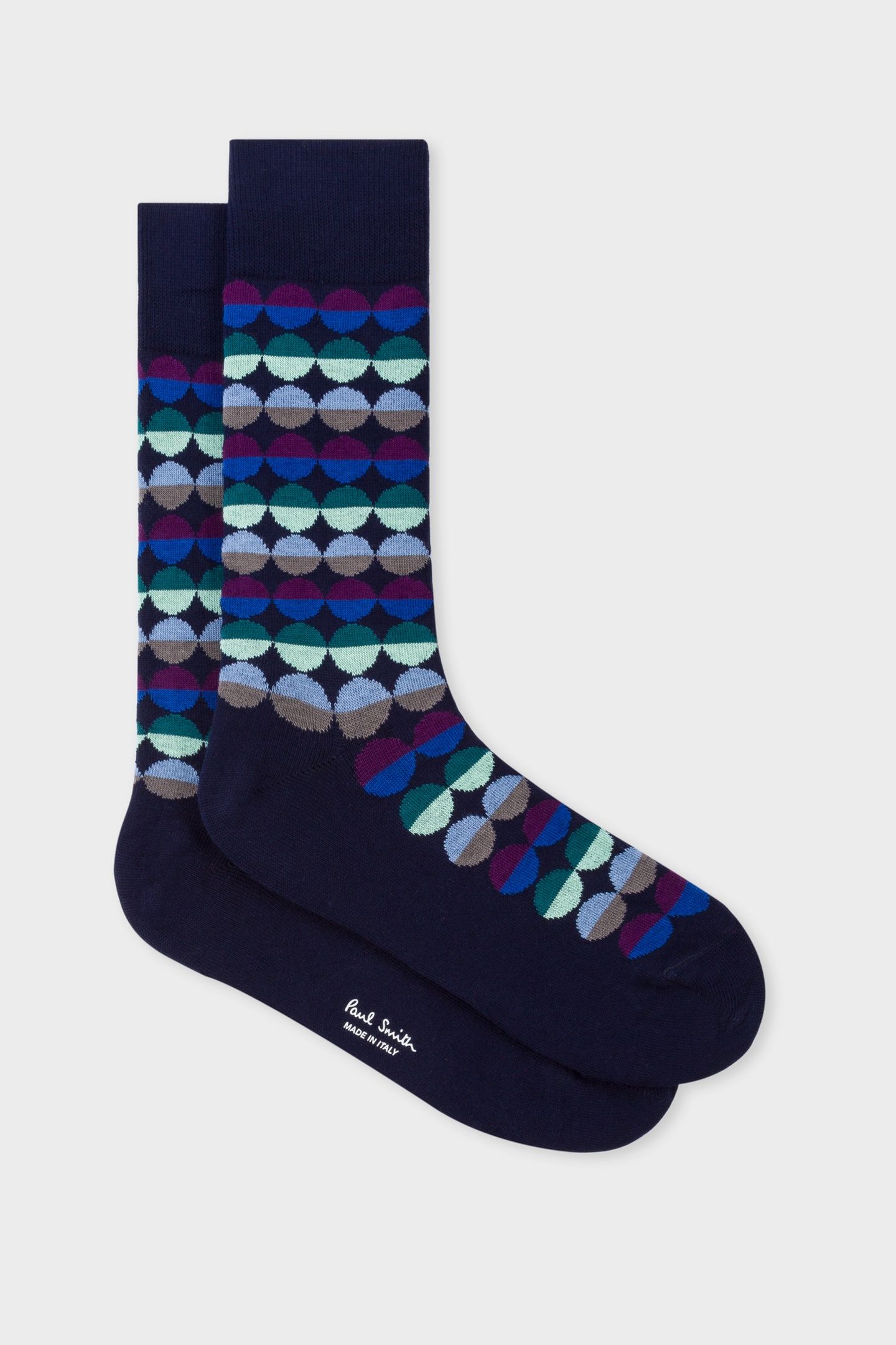 MEN SOCK SUNSET SPOT NAVY 2