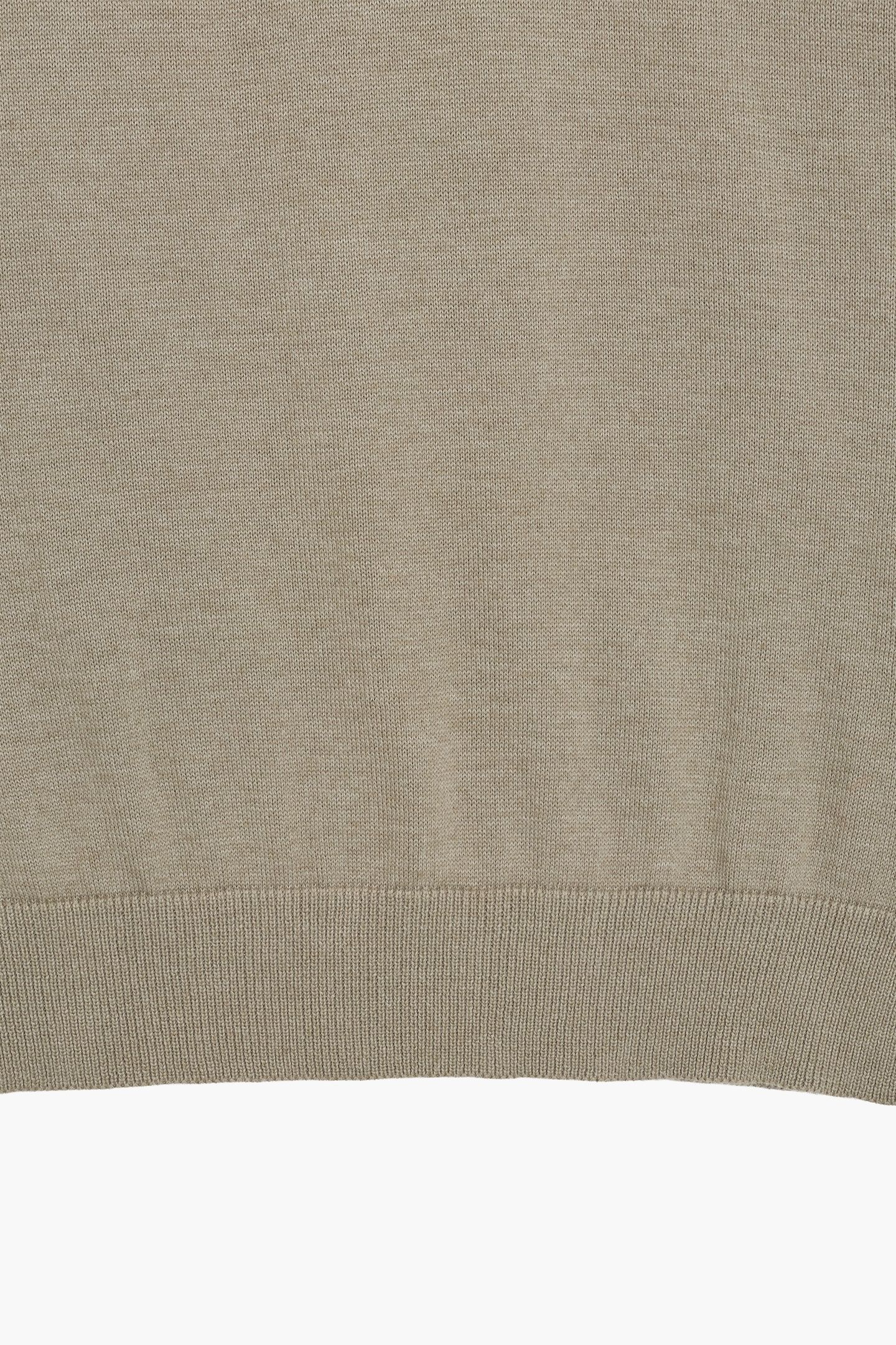 1/2 ZIP COTTON KHAKI MEL SIZE [L] KHAKI MEL 4