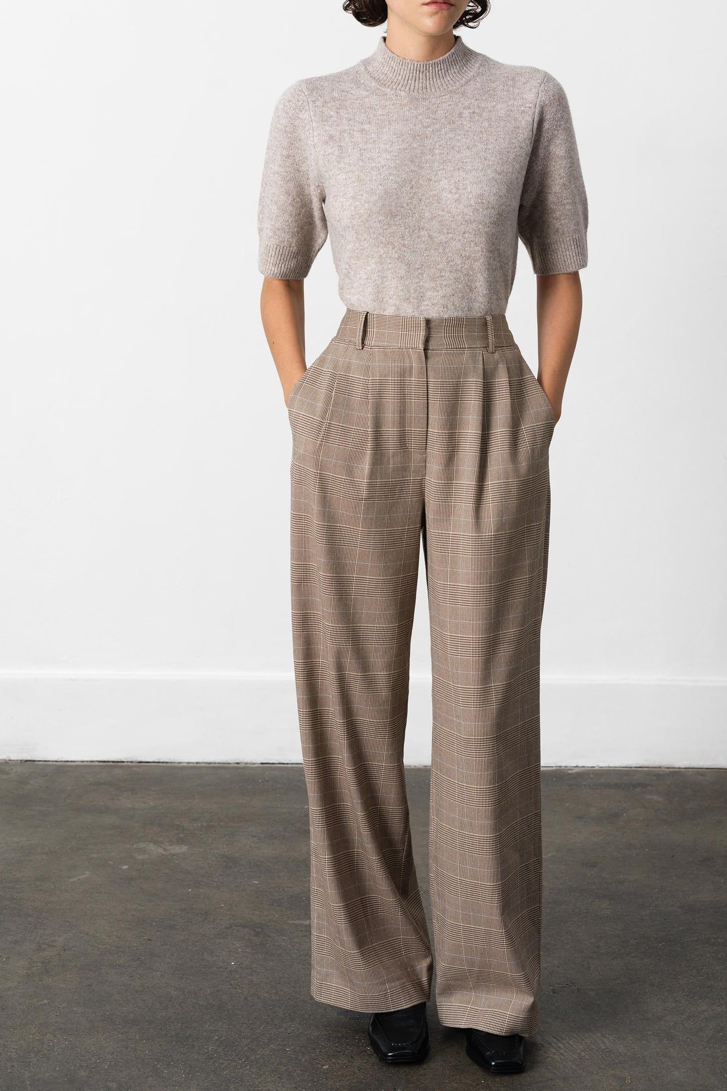 CHESTER CHECK TROUSER BROWN MULTI BROWN MULTI 1