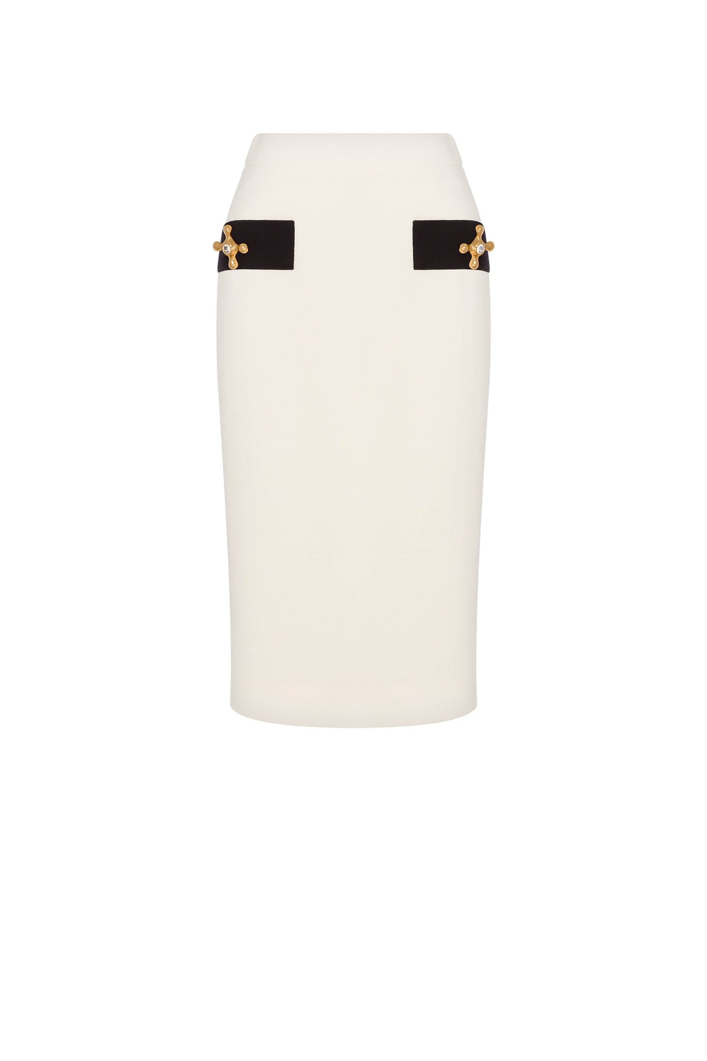BOUCLÉ SKIRT FAUCET DETAILS WHITE 3