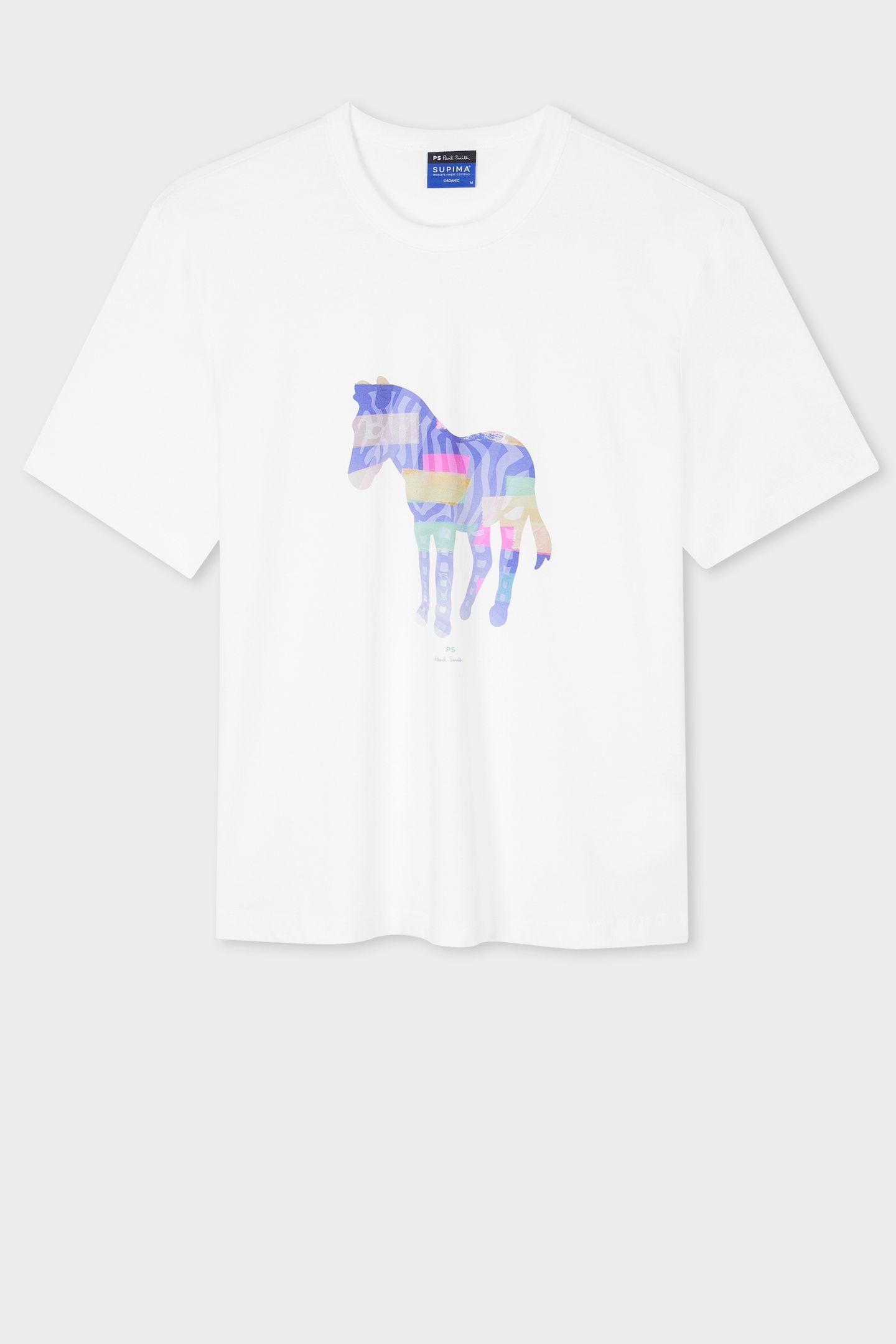 MENS REG FIT SS TSHIRT ZEBRA WHITE 3