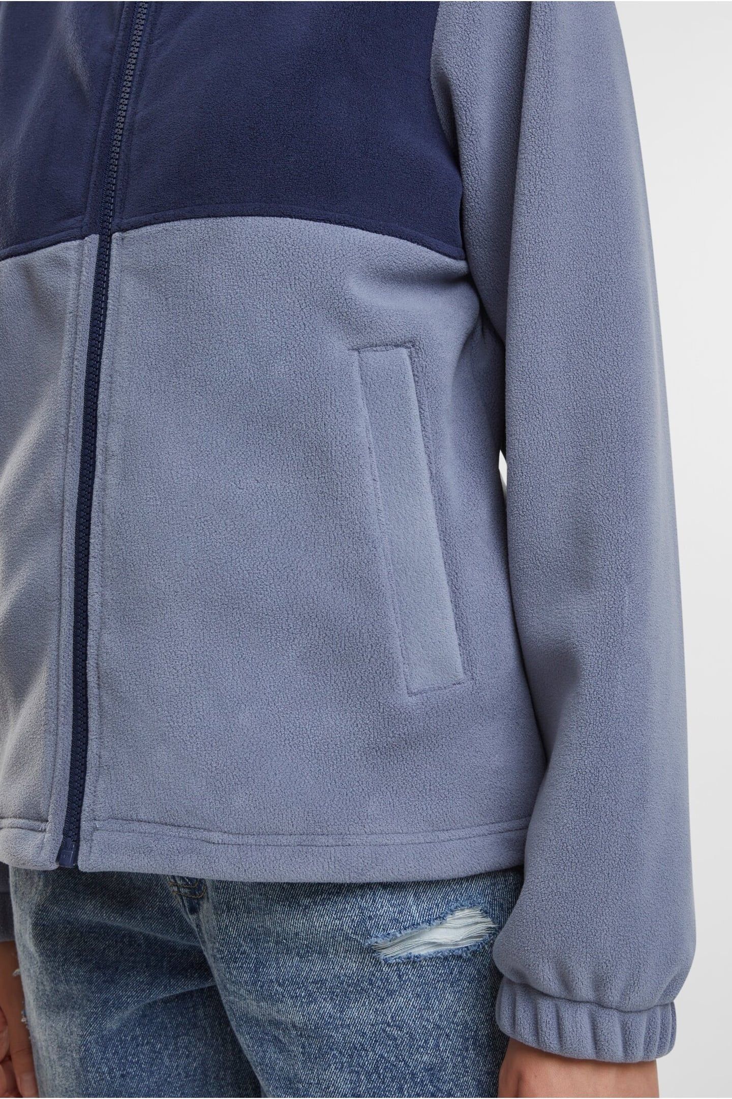 LADIES DOUBLE POLARFLEECE JACKET NAVY/CLOUDSKY 7