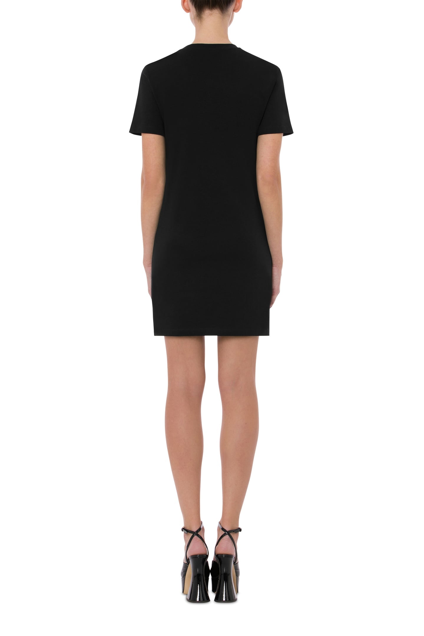MOSCHINO TEDDY BEAR ORGANIC JERSEY DRESS BLACK 2