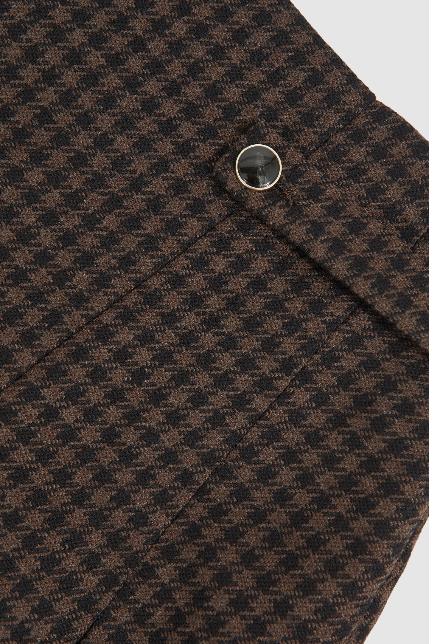 CHECK MINI SKIRT BLACK/BROWN 4