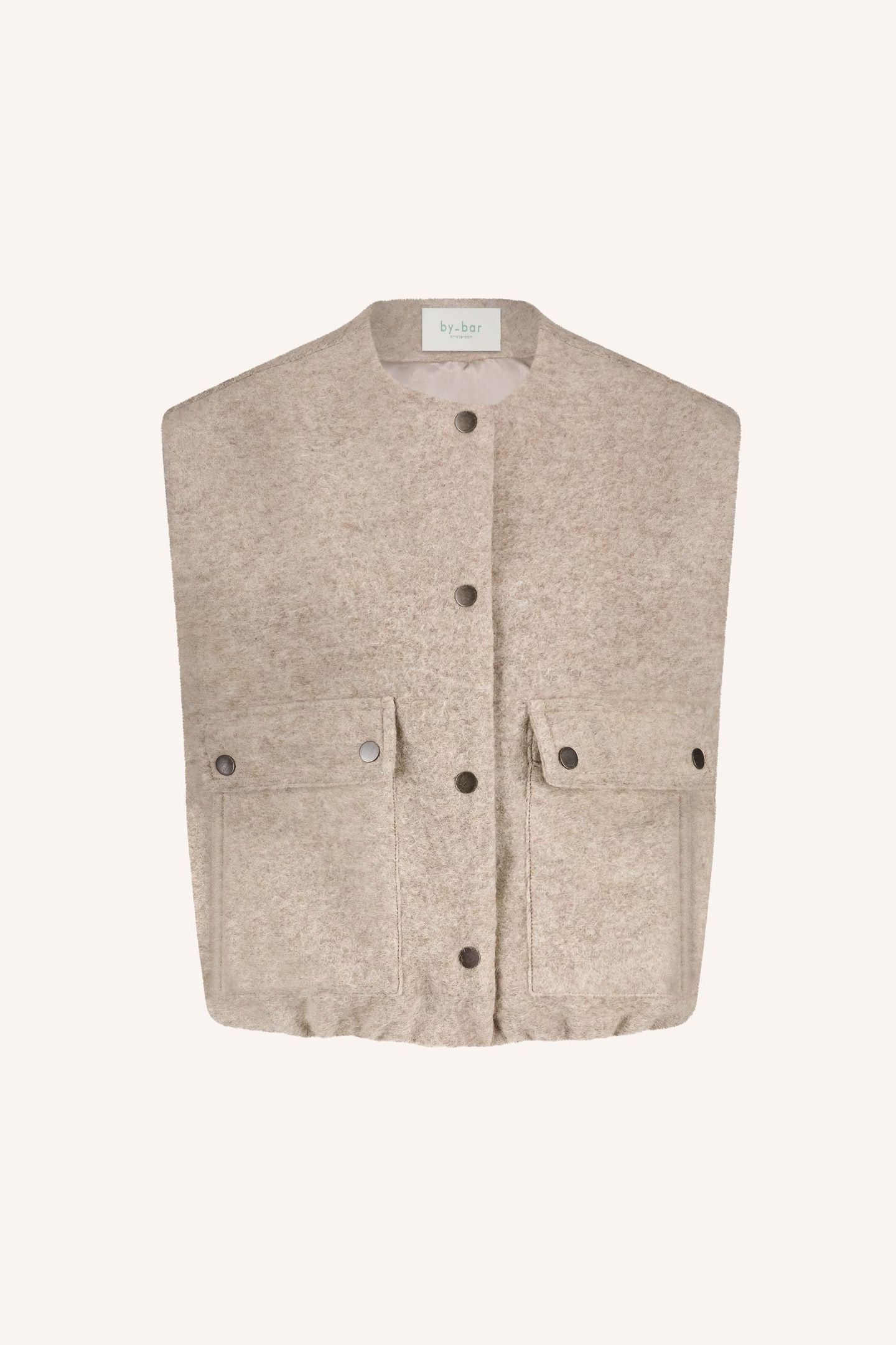 MAGGIE SLEEVELESS JACKET DARK SAND 7
