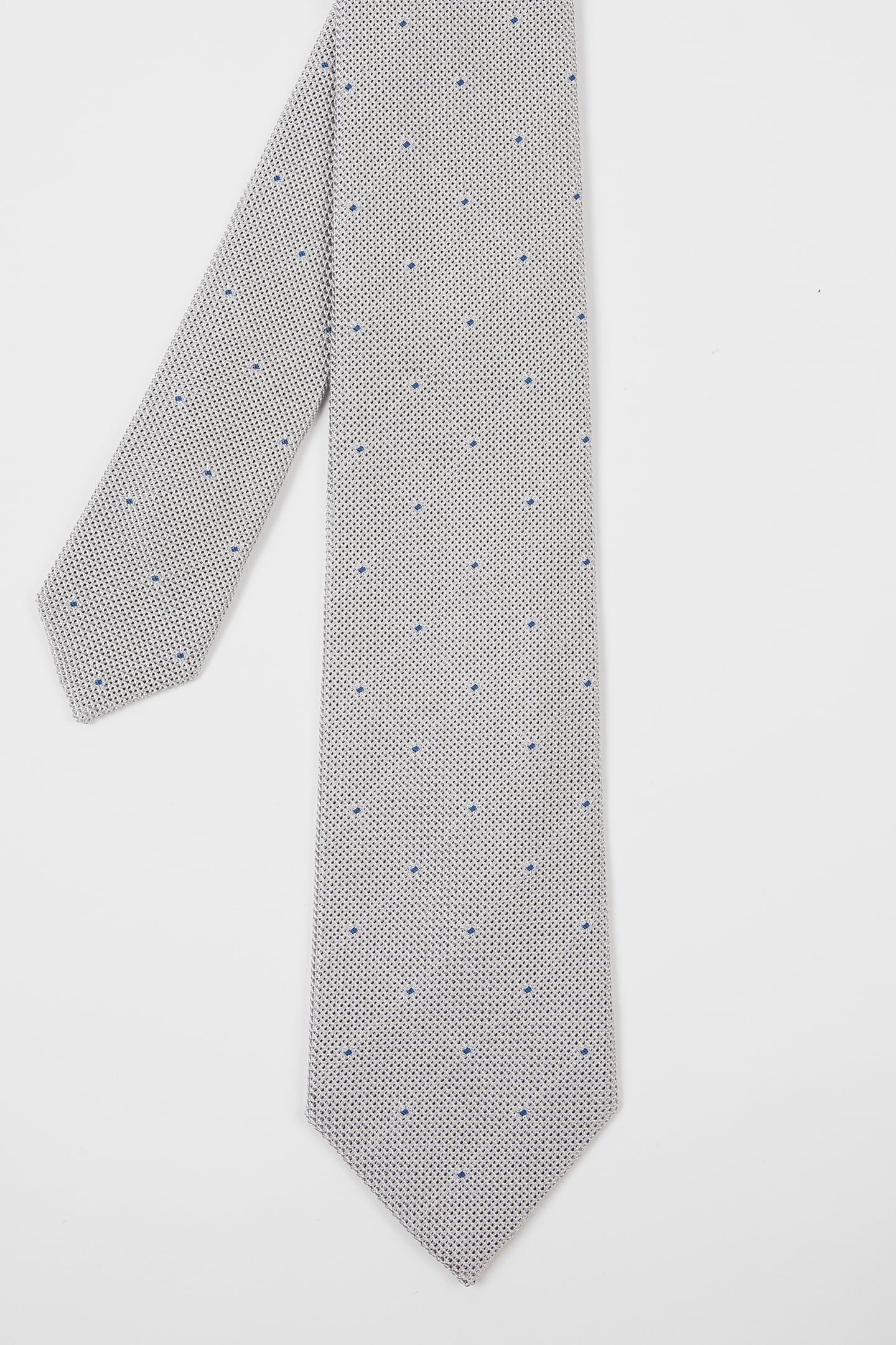 MEN TIE SMALL DOTS GREY 1