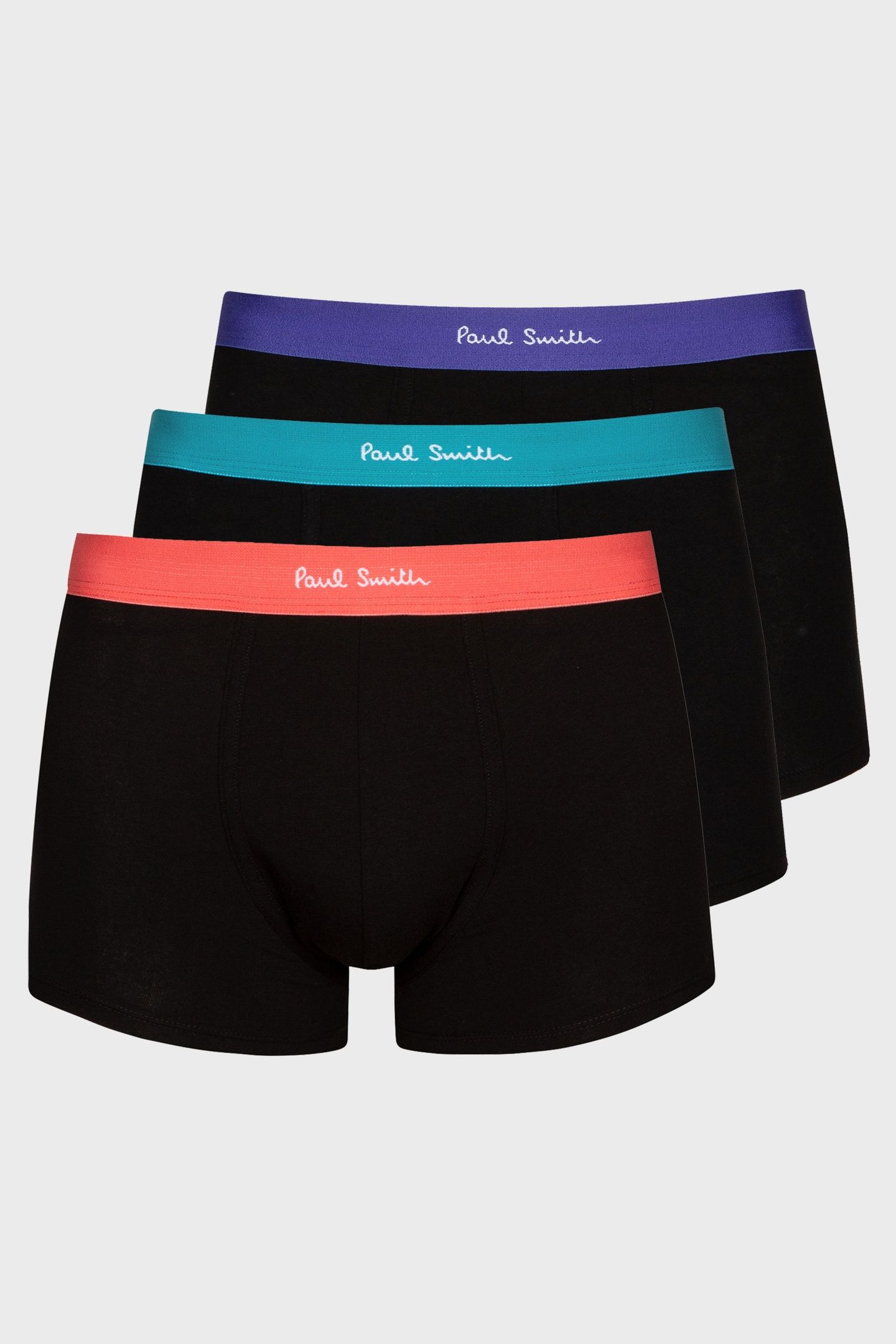MEN TRUNK 3 PK MIX BAND BLACK 4