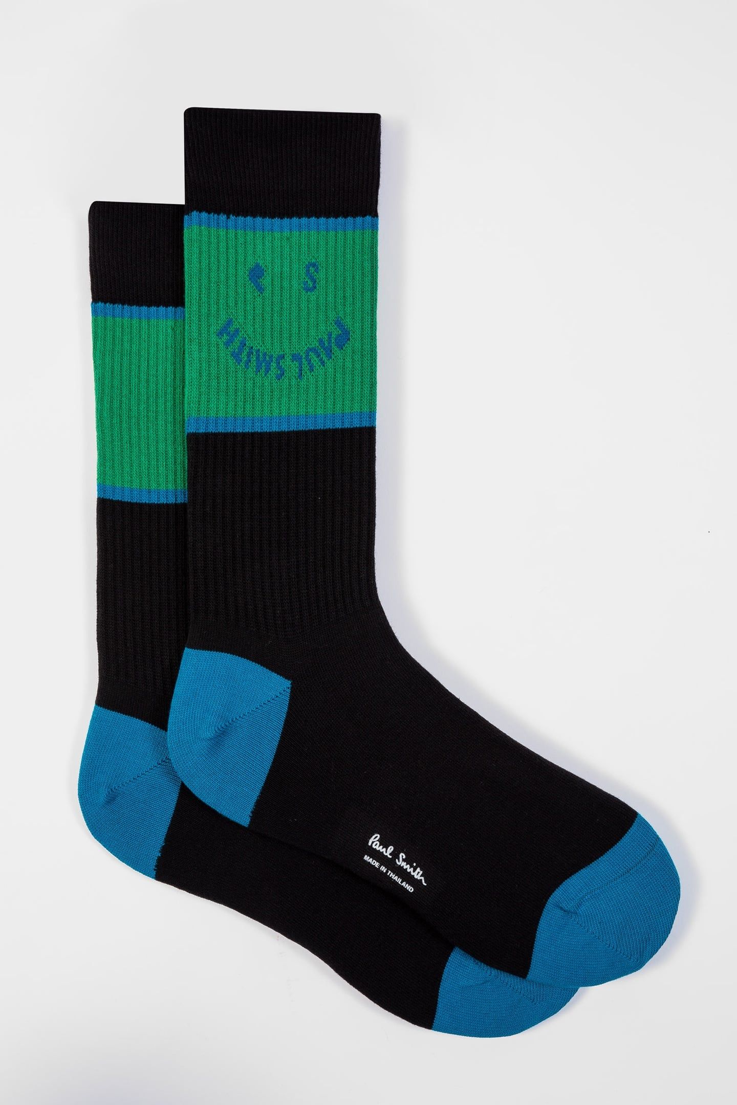 MEN SOCK PS FACE BLACK 1
