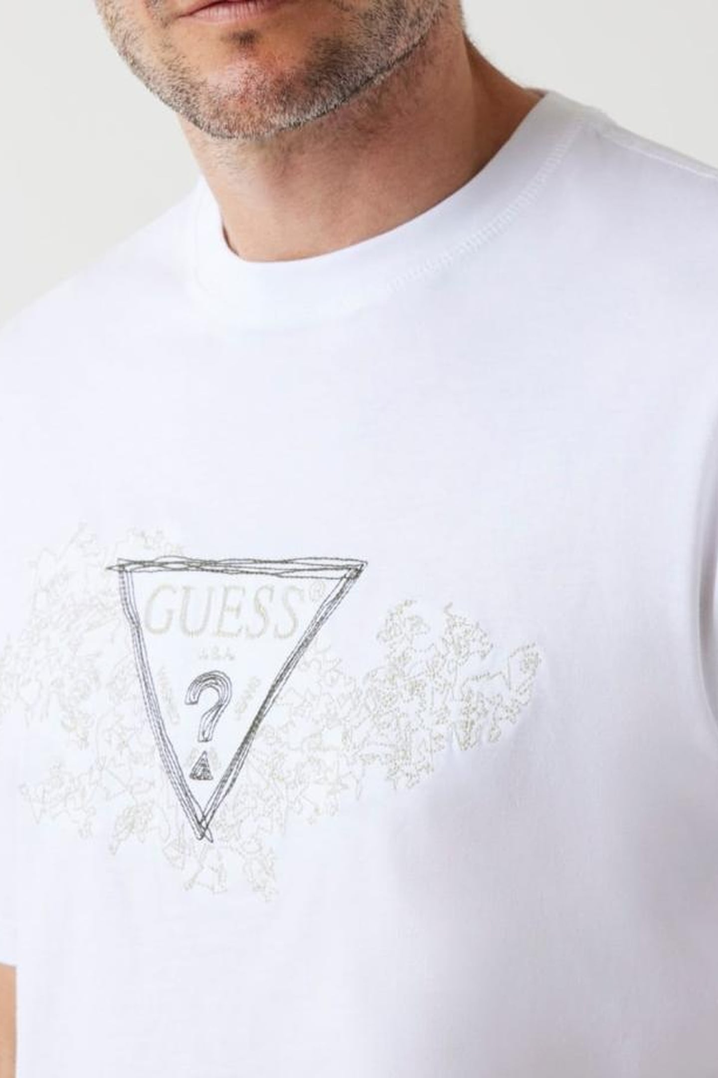 CN SS EMBROIDERY TRI PURE WHITE 6
