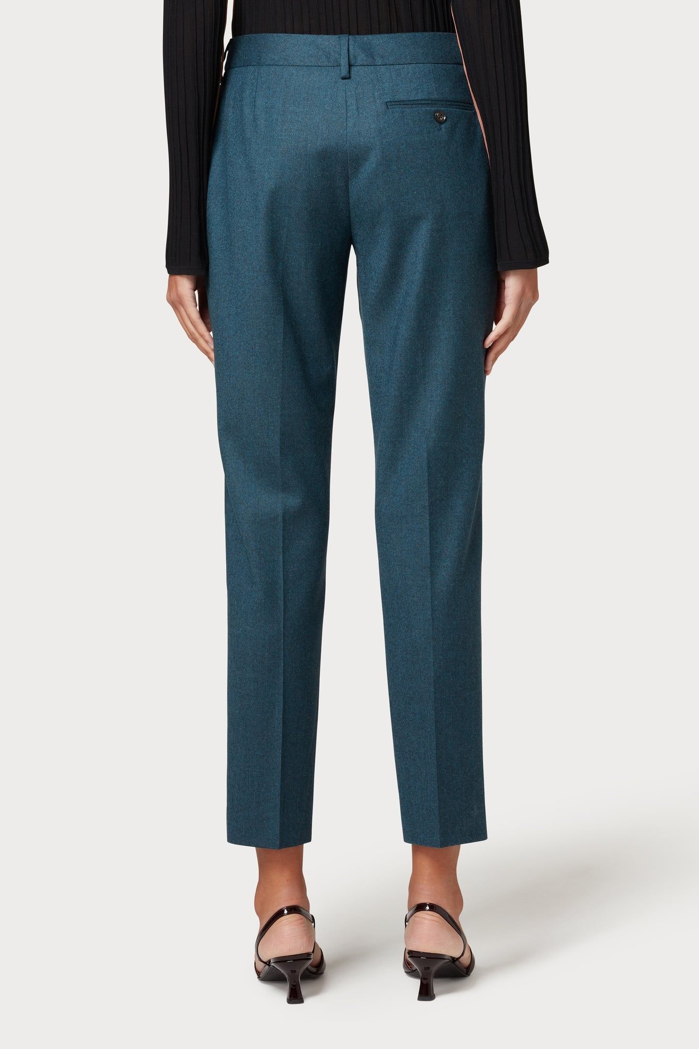 WOMENS TROUSERS PETROL BLUE 4