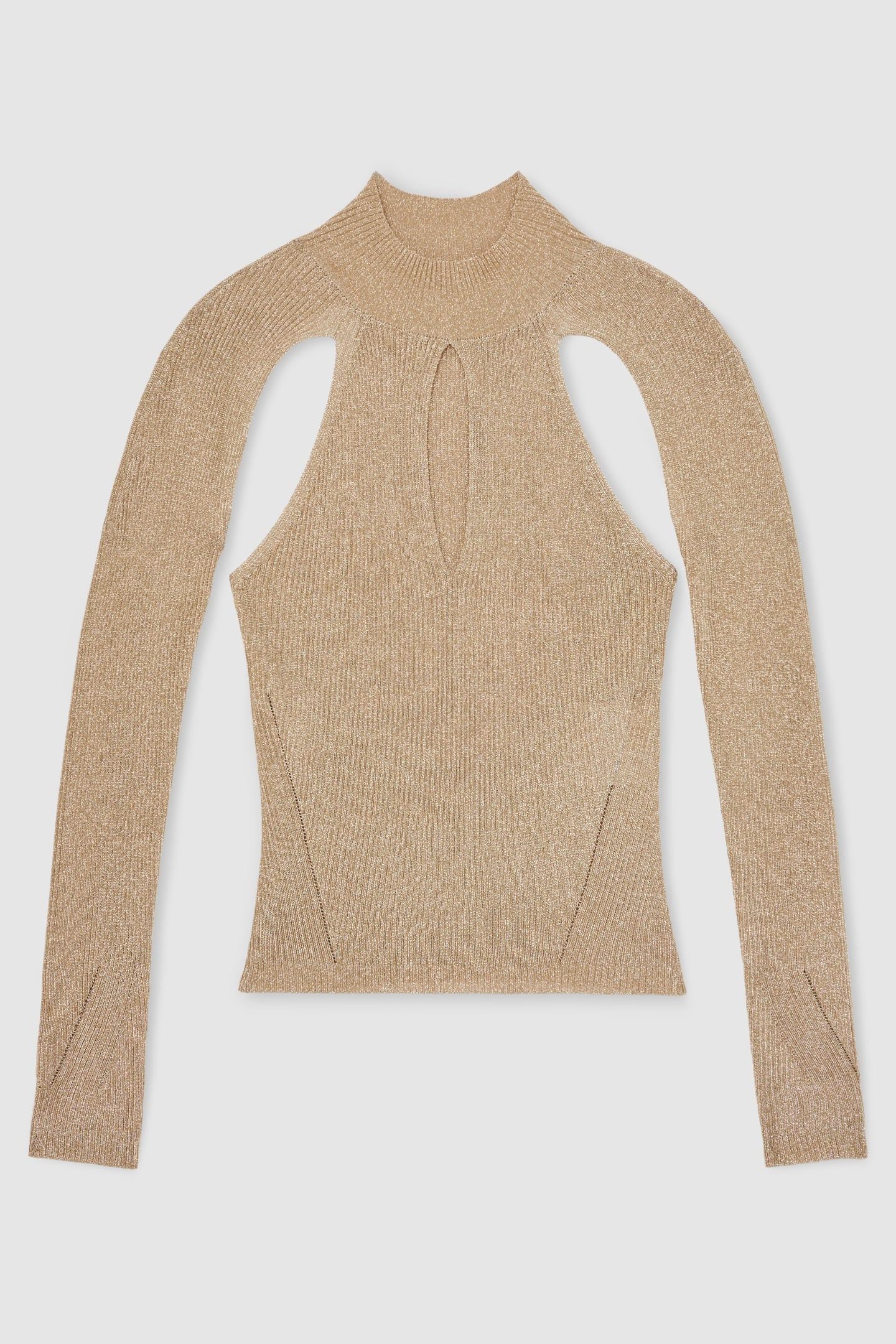 METALLIC LONG SLEEVE GOLD 3