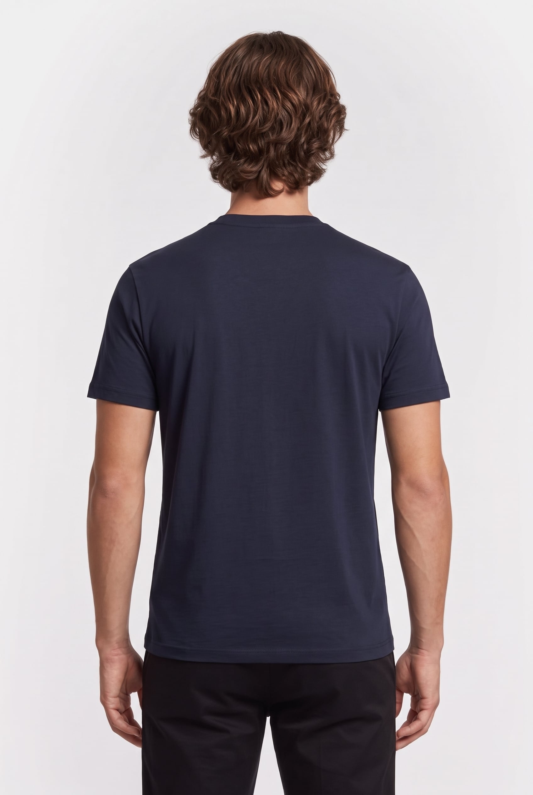 CN SS TEE WITH PRINT NAVY SEA 2