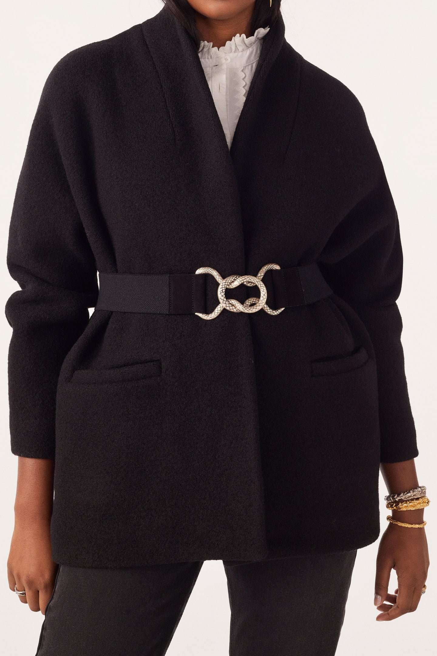 SHORT COAT BLACK 1