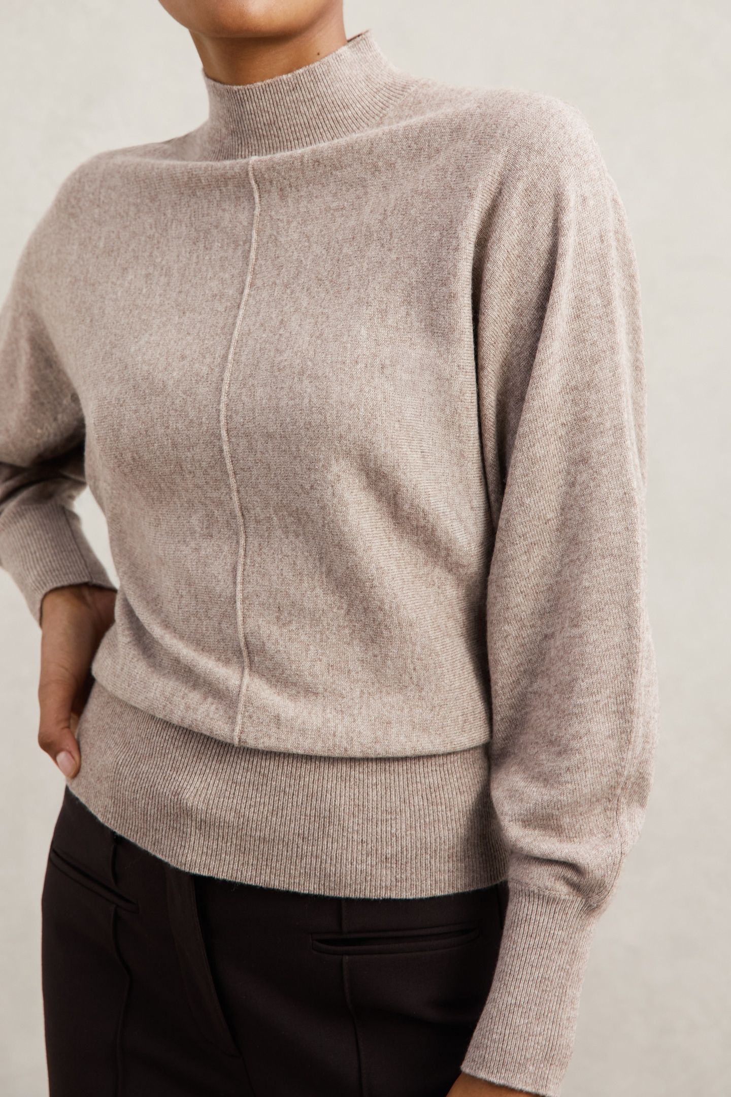 FUNNEL NECK JUMPER NEUTRAL 1