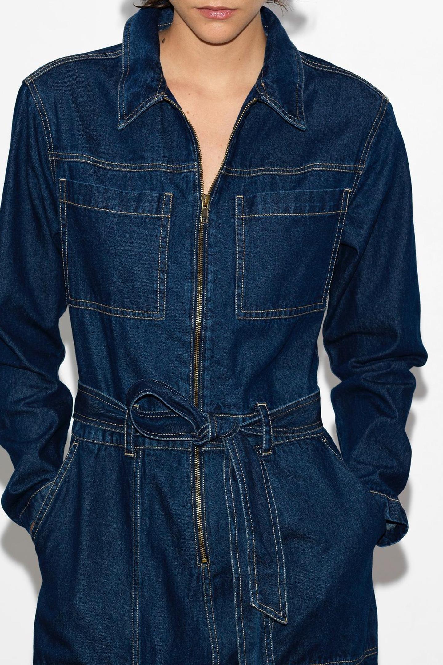 ARCHIE DENIM LEG BOILER SUIT DARK INDIGO DARK INDIGO 3