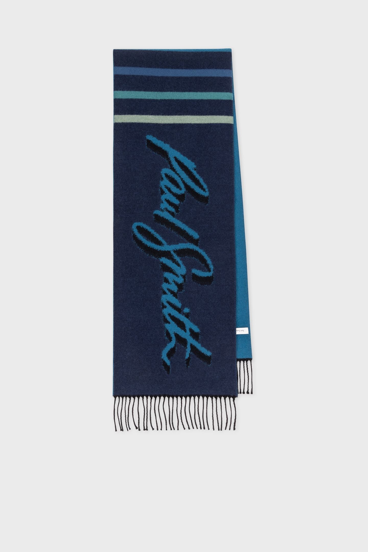 MEN SCARF LOGO JACQUARD NAVY 5