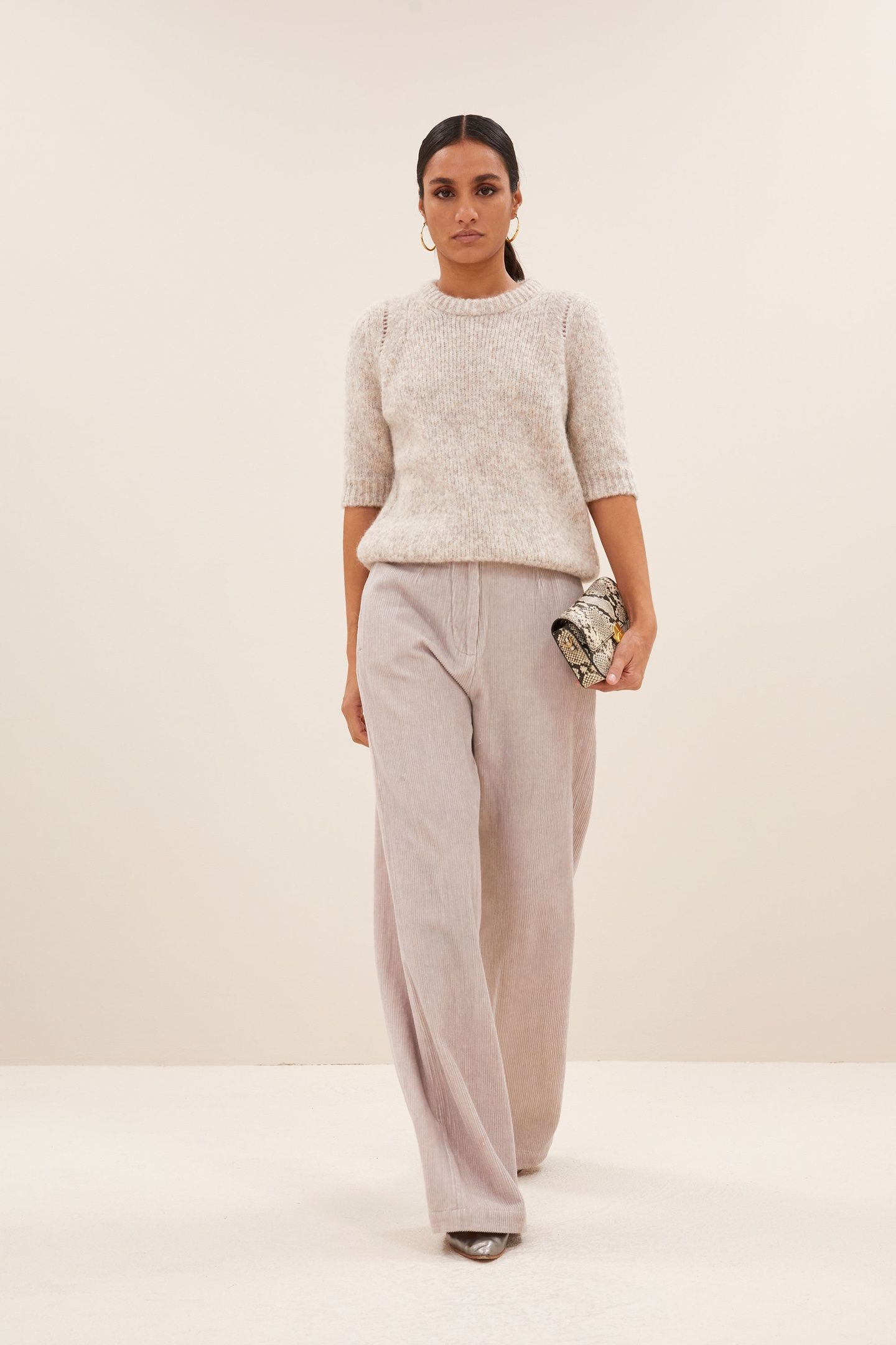 ODIN CORD PANTS LIGHT CHALK 2