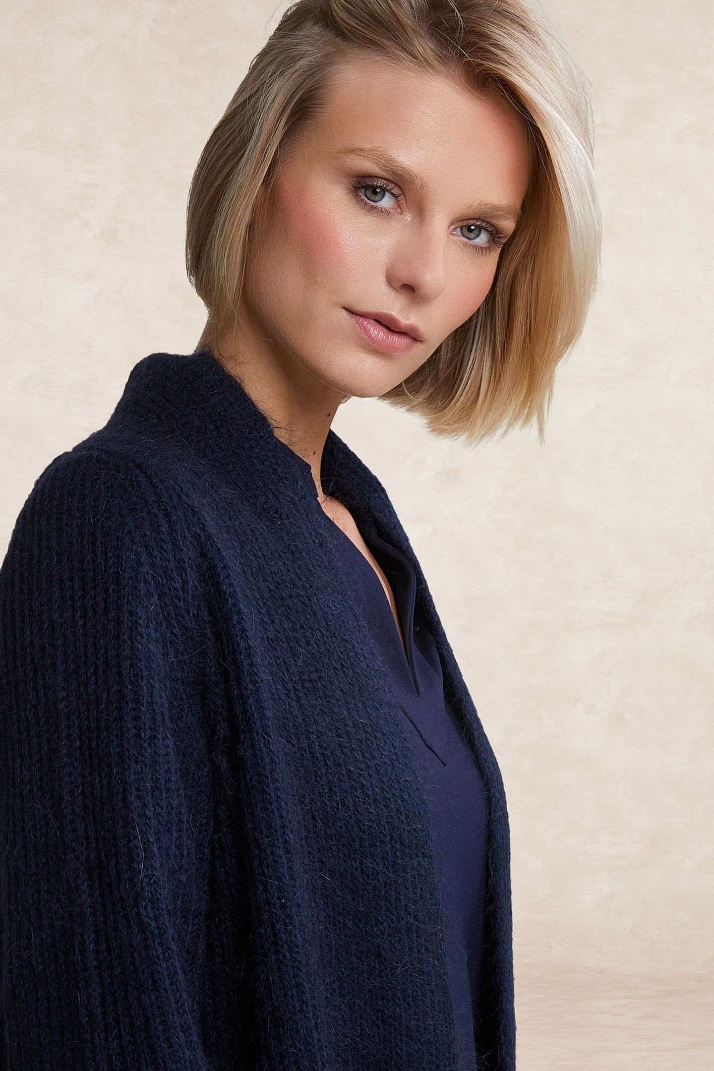 LONG CARDIGAN LONG SLEEVES NAVY 3