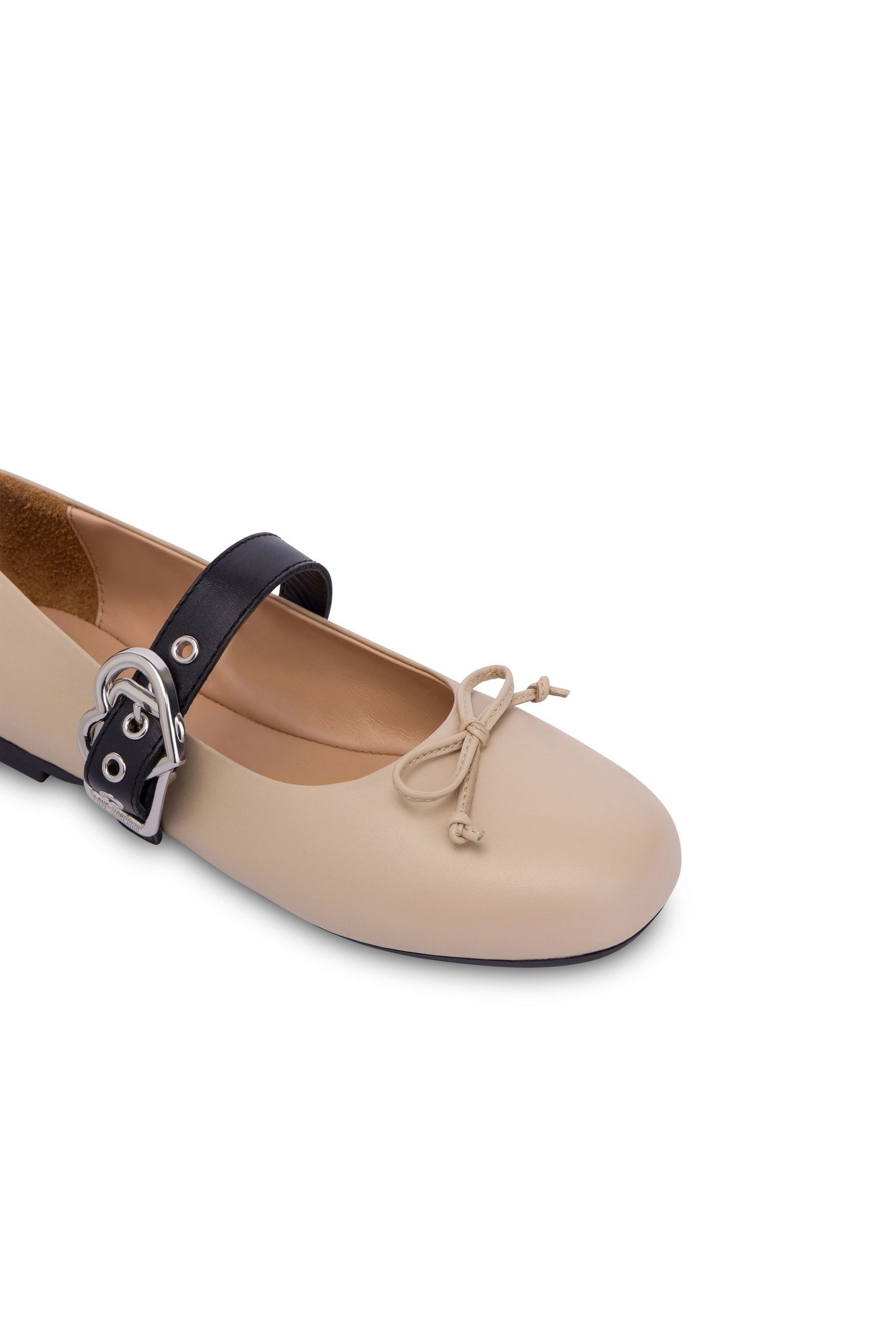 NAPPA LEATHER BALLET FLATS BEIGE 3