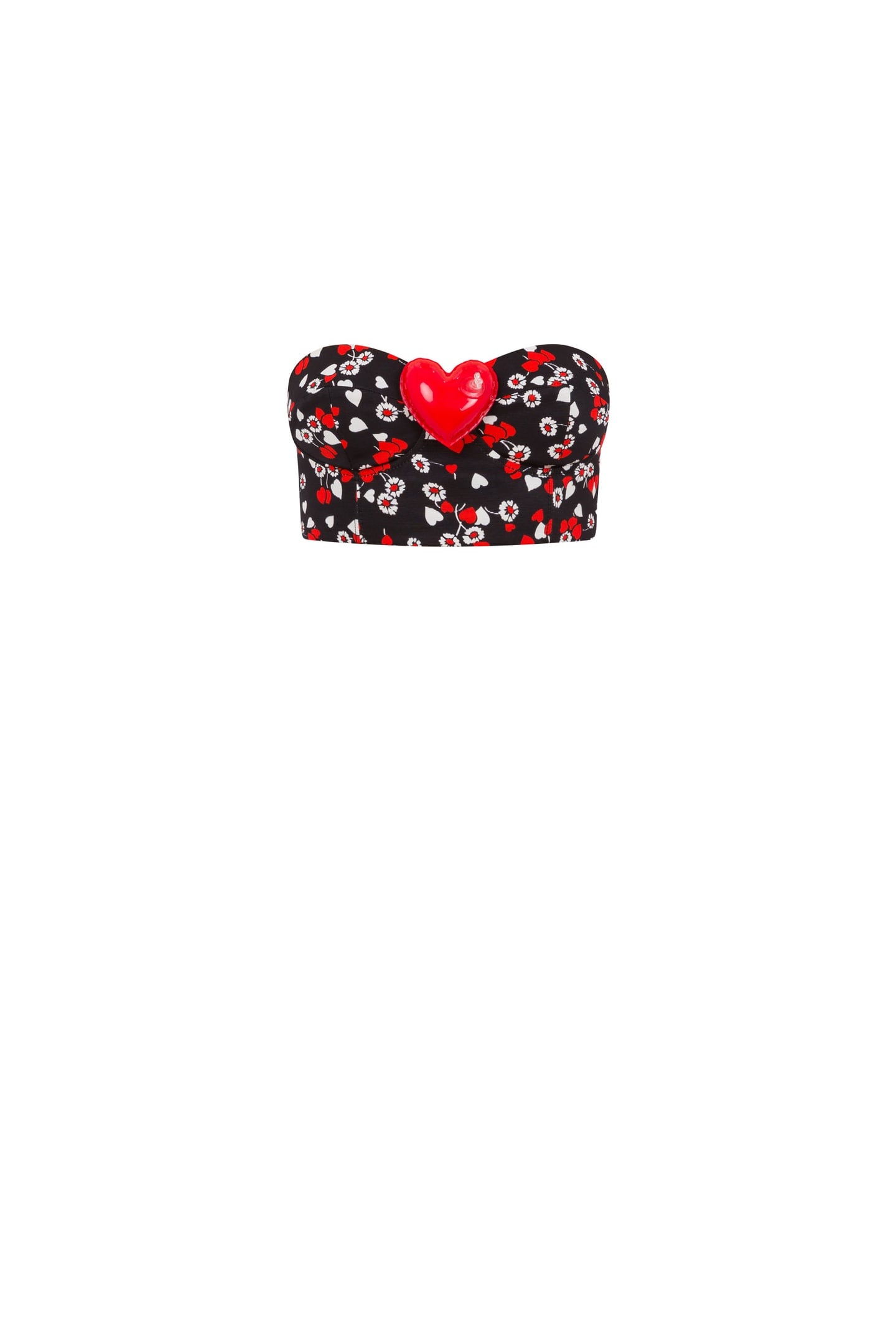 CROP TOP IN OTTOMAN ALLOVER HEARTS BLACK 3