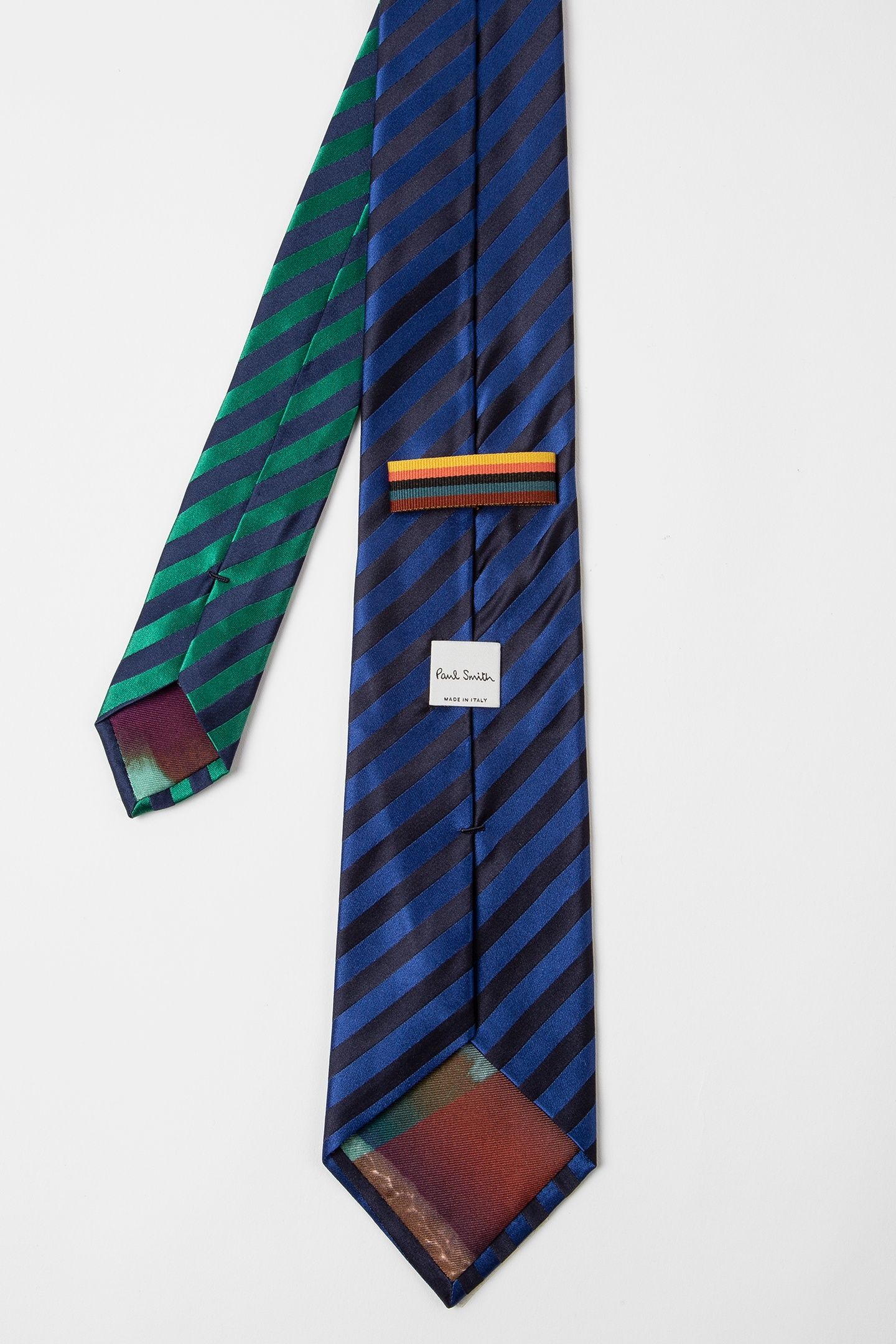 MEN TIE DUO STRIPE COBALT BLUE 4