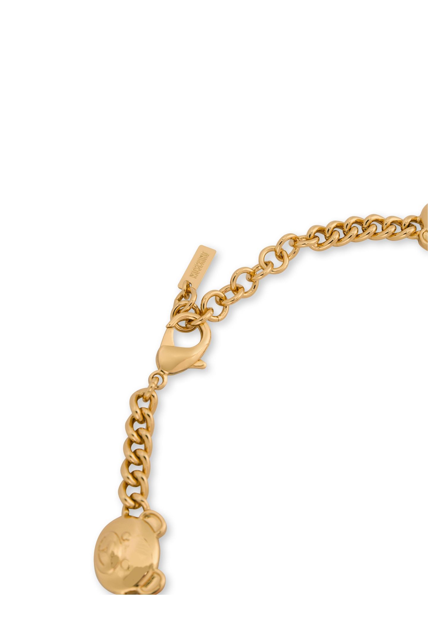 MOSCHINO TEDDY BEAR CHOKER NECKLACE GOLD 4